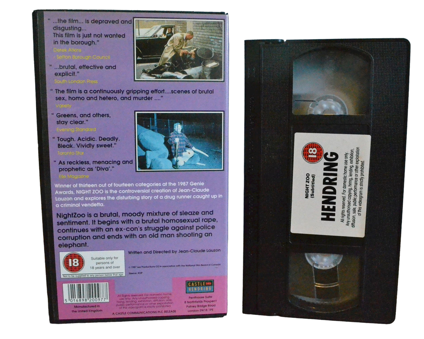 Night Zoo - Kemaal Deen-Ellis - Castle Hendring - Drama - Pal - VHS  5016898200977 – Golden Class Movies LTD