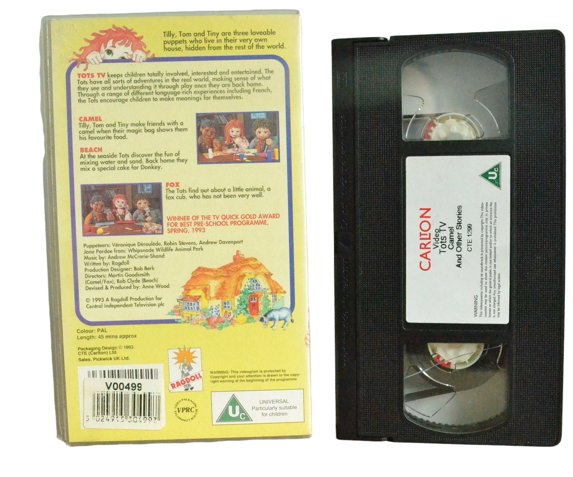 Tots Tv - Camel and Other Stories (For children up to 7 years) - Carton Video - Children's - Pal VHS-