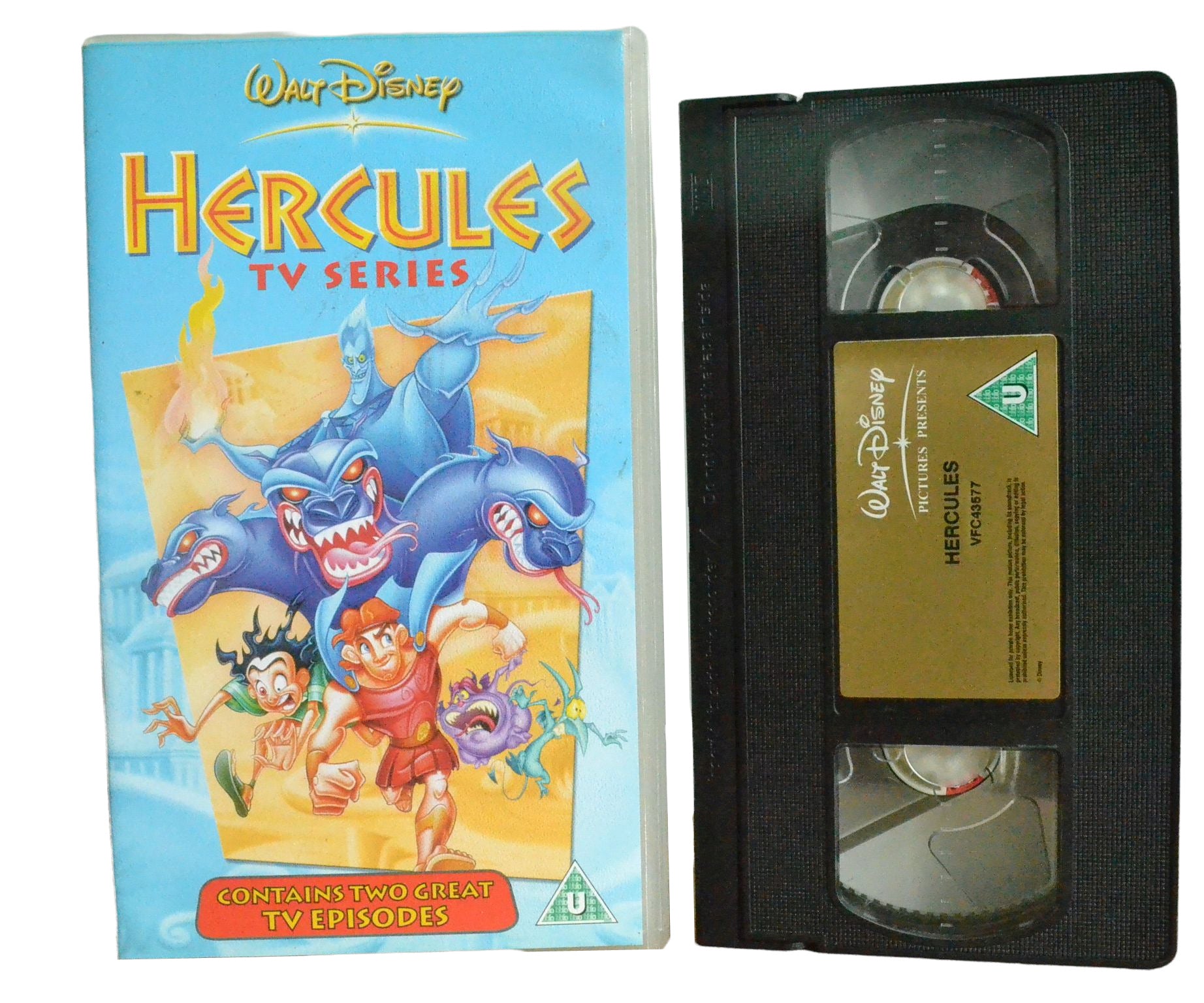 Hercules TV Series (Contains Two Great TV Episodes) - Walt Disney - Children's - Pal VHS-