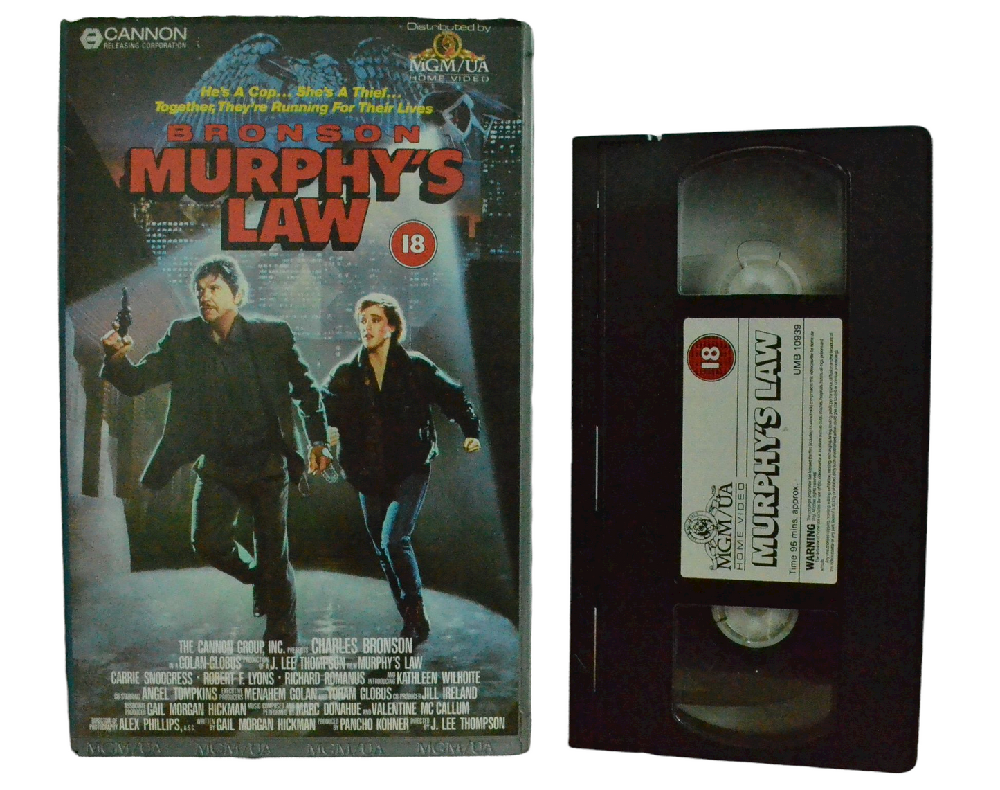 Murphy's Law - Jack Murphy - MGM/UA Home - Vintage - Pal VHS-