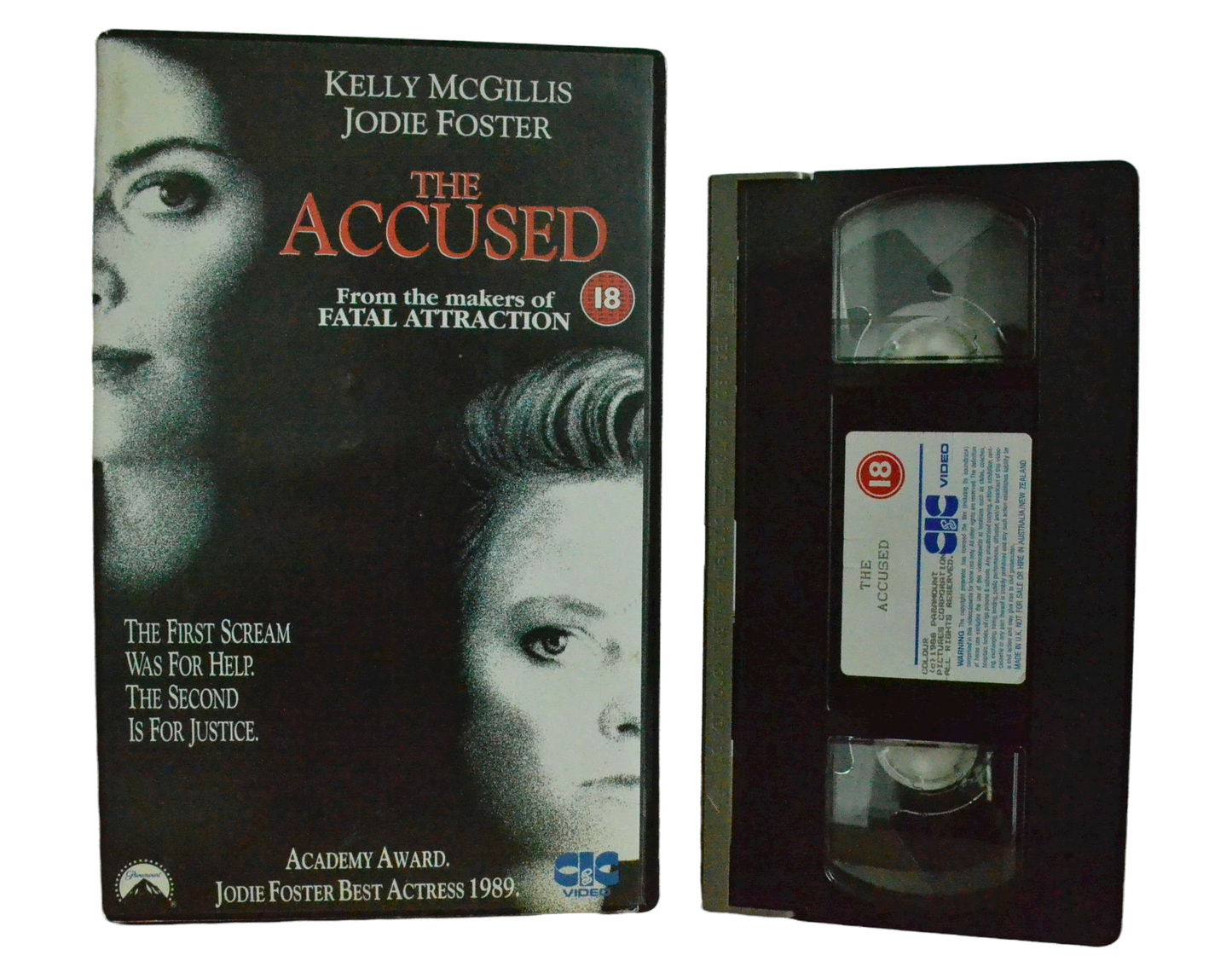 The Accused - Kelly Mchillis - CIC Videos - Vintage - Pal VHS-