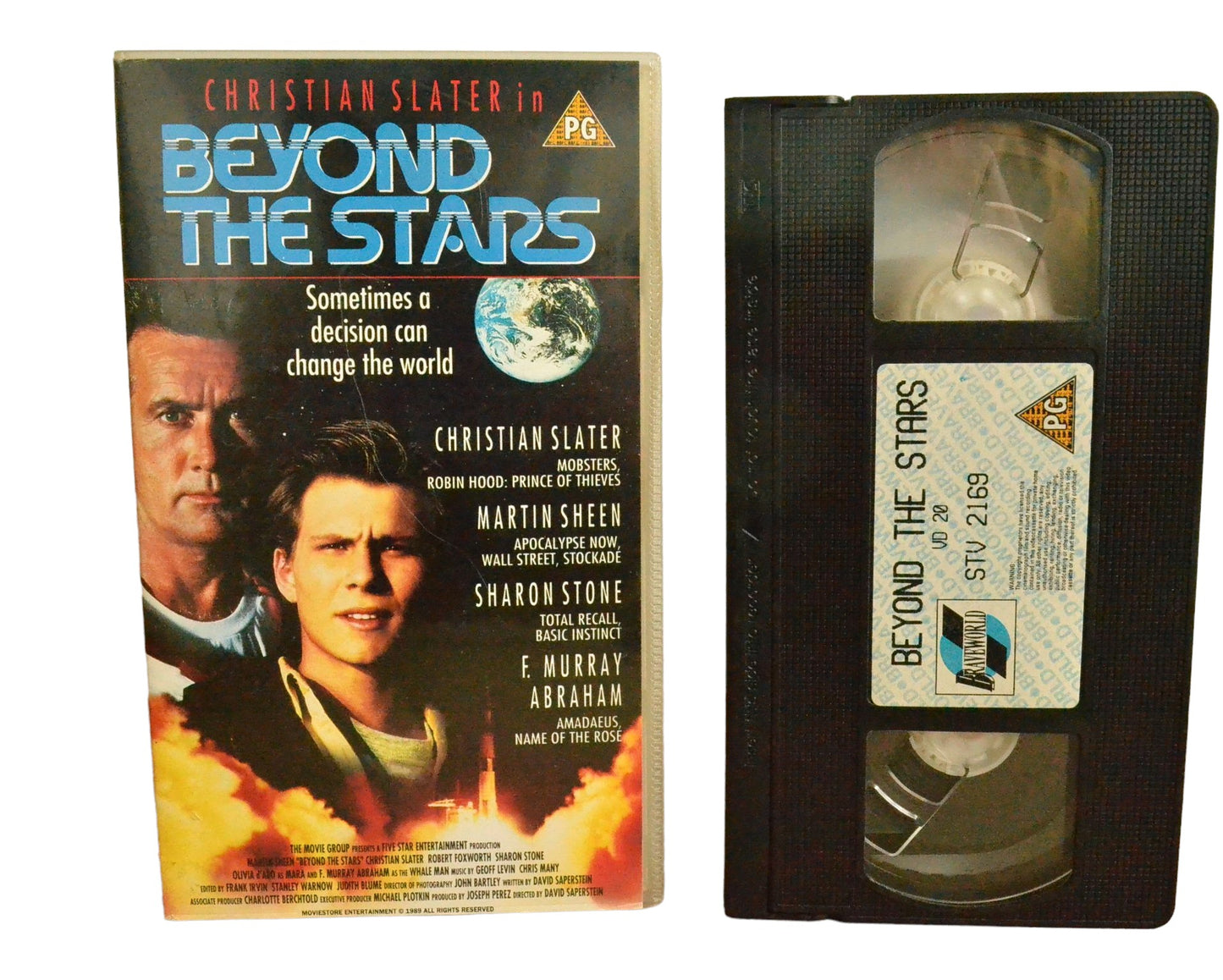 Beyond The Stars (Christian Slater in) - Martin Sheen - Braveworld - STV2169 - Sci-Fi - Pal - VHS-