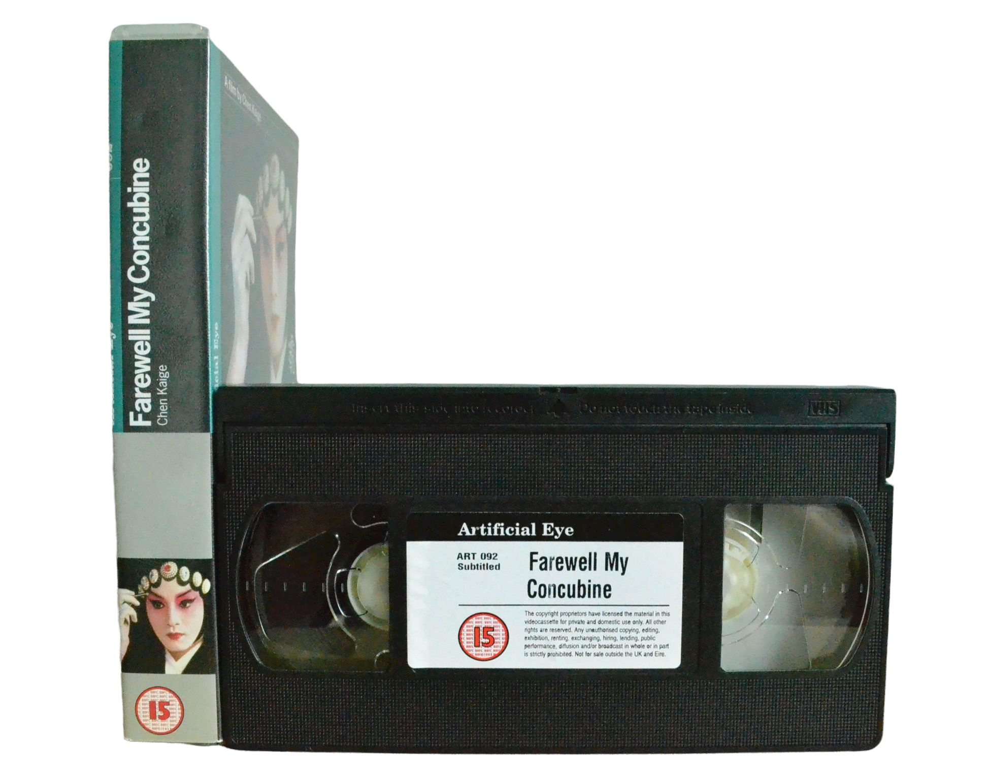 Farewell My Concubine - Leslie Cheung - Fox Video - Vintage - Pal VHS-