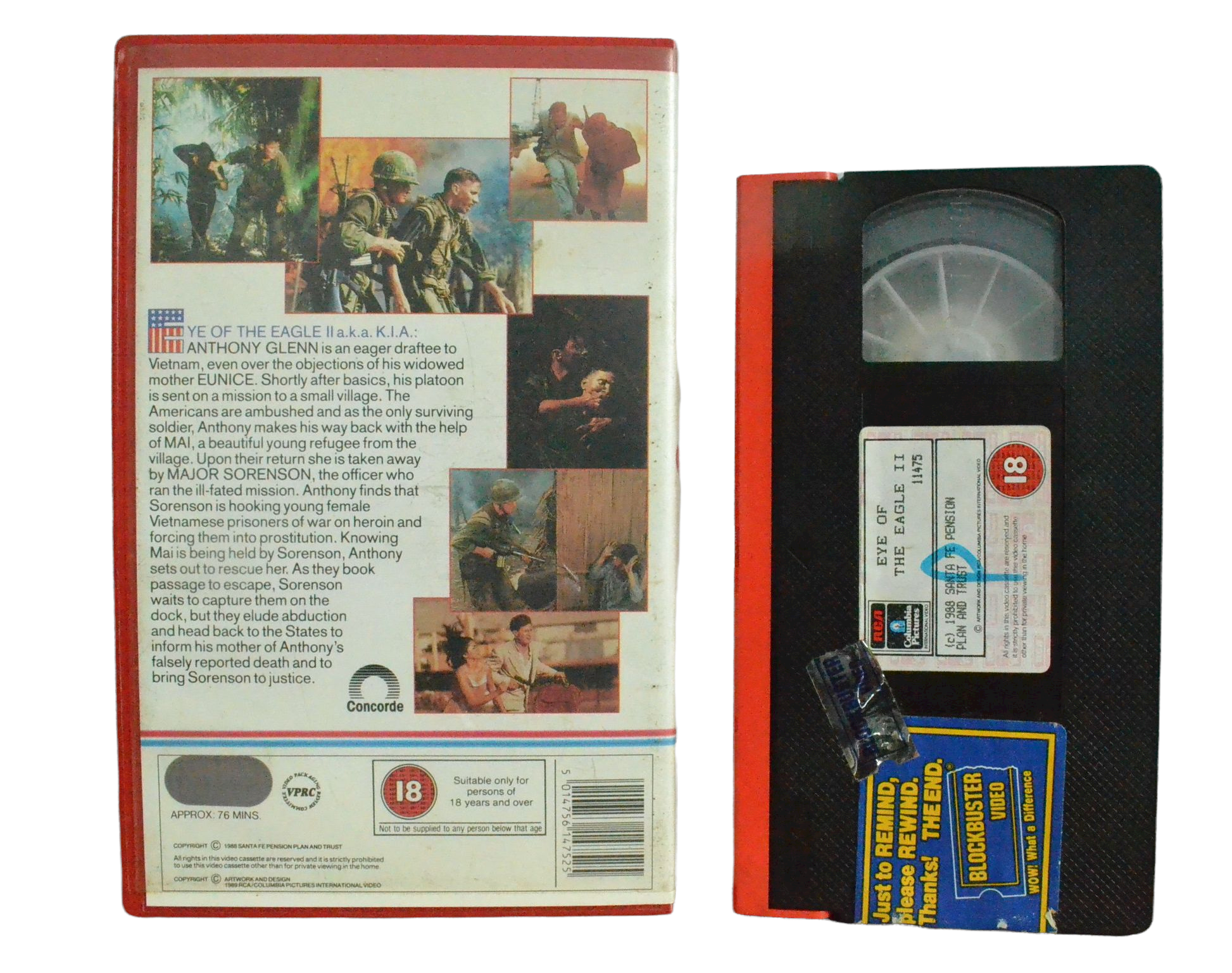 Eye Of The Eagle II - Todd Field - Columbia Pictures - Vintage - Pal VHS-