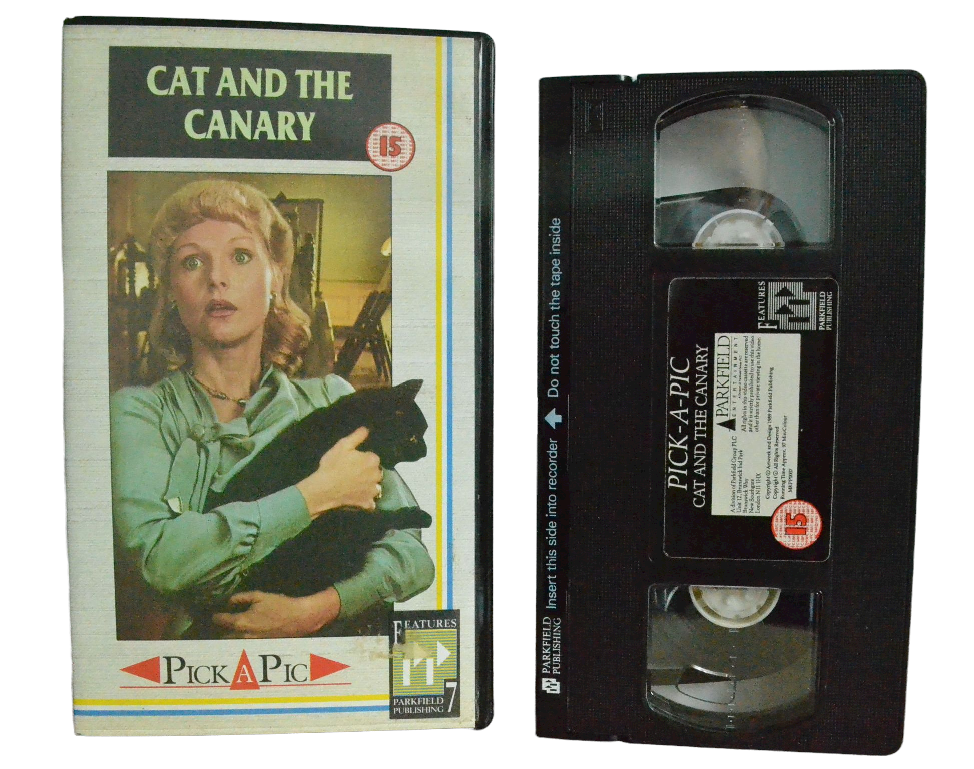 Cat And The Canary - Honor Blackman - Parkfield - Vintage - Pal VHS-