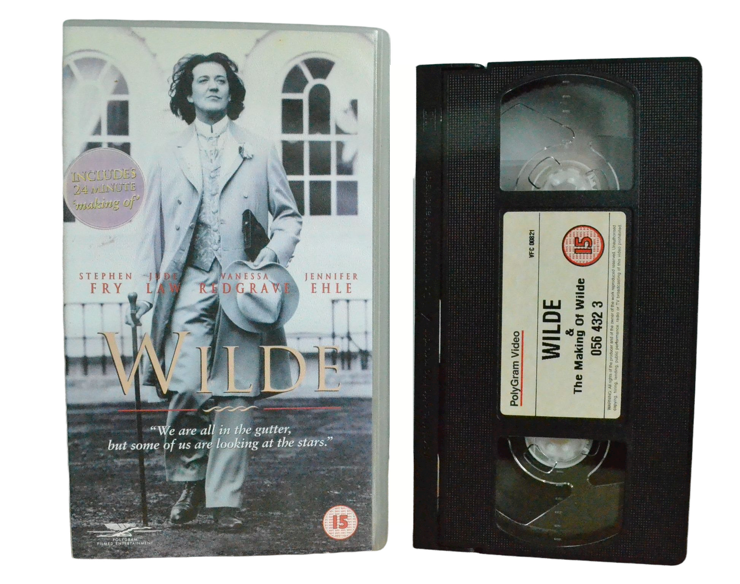 Wilde - Stephen Fry - Polygram video - Vintage - Pal VHS-