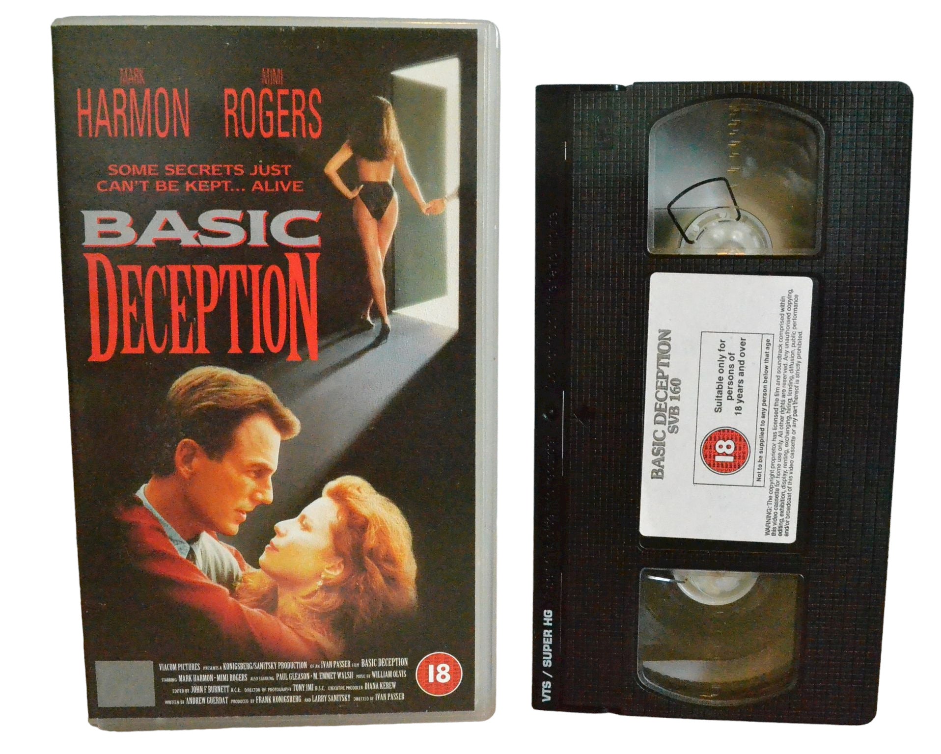 Basic Deception - Mark Harmon - VTS/Super HG - Drama - Pal - VHS-