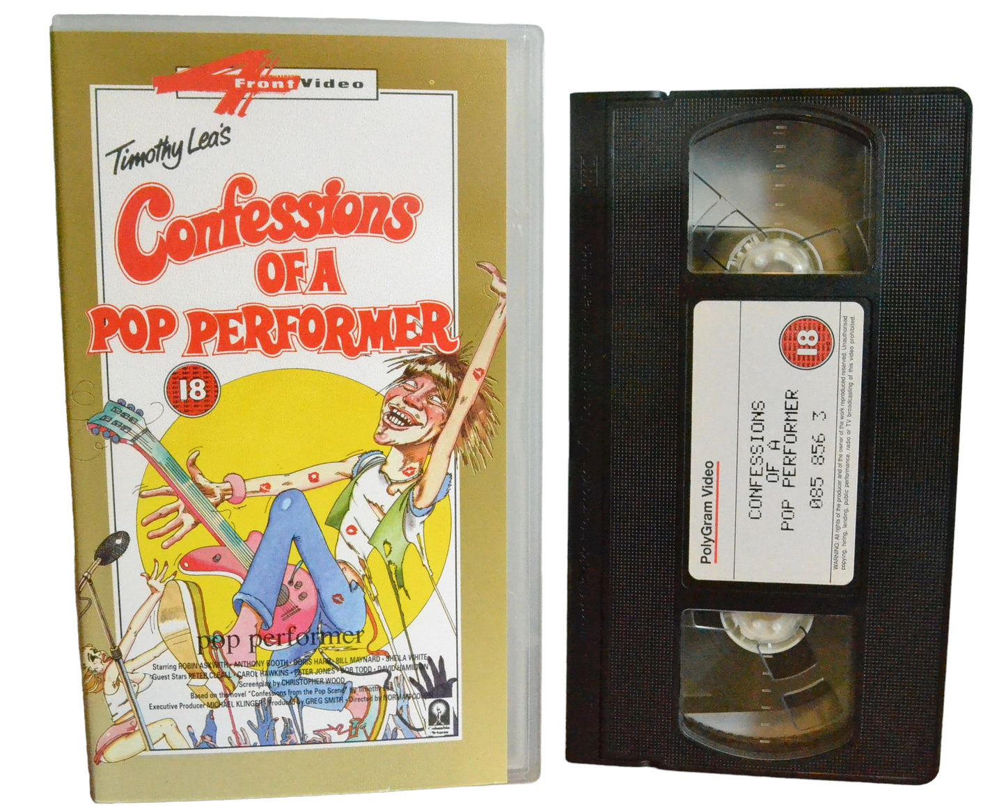 Confessions Of A Pop Performer - Robin Askwith - 4 Front Video - Comedy - Pal - VHS-