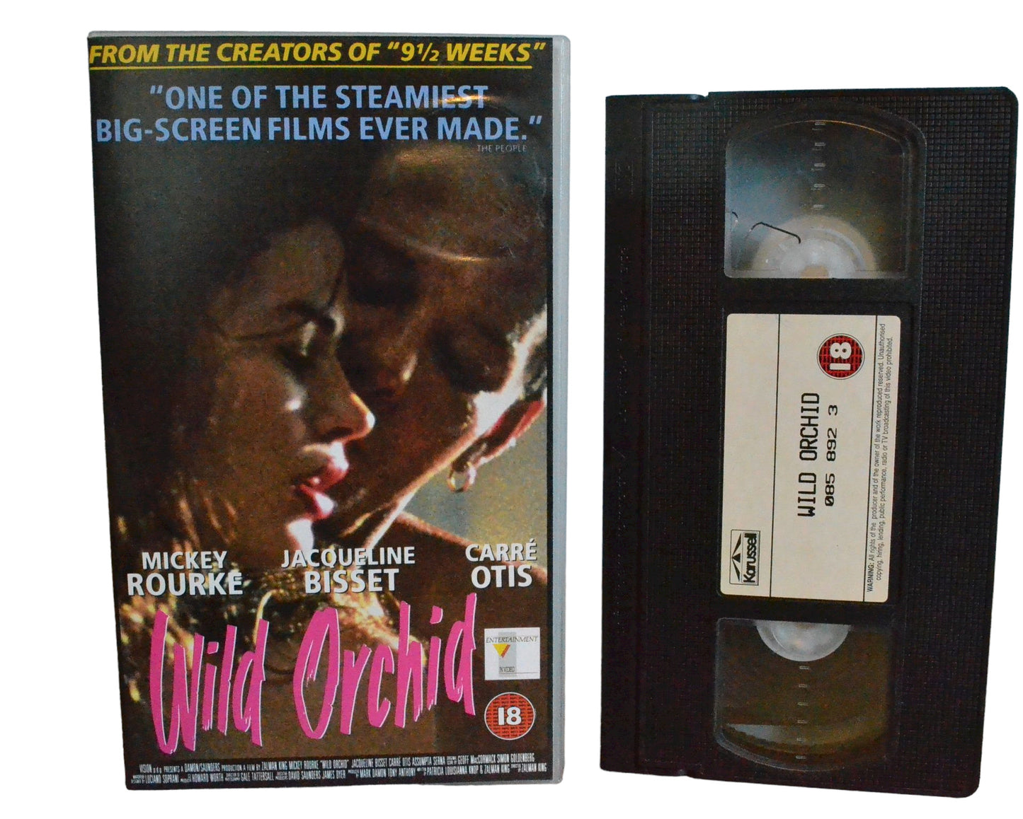 Wild Orchid - Mickey Rourke - 4 Front Video - Drama - Pal - VHS-