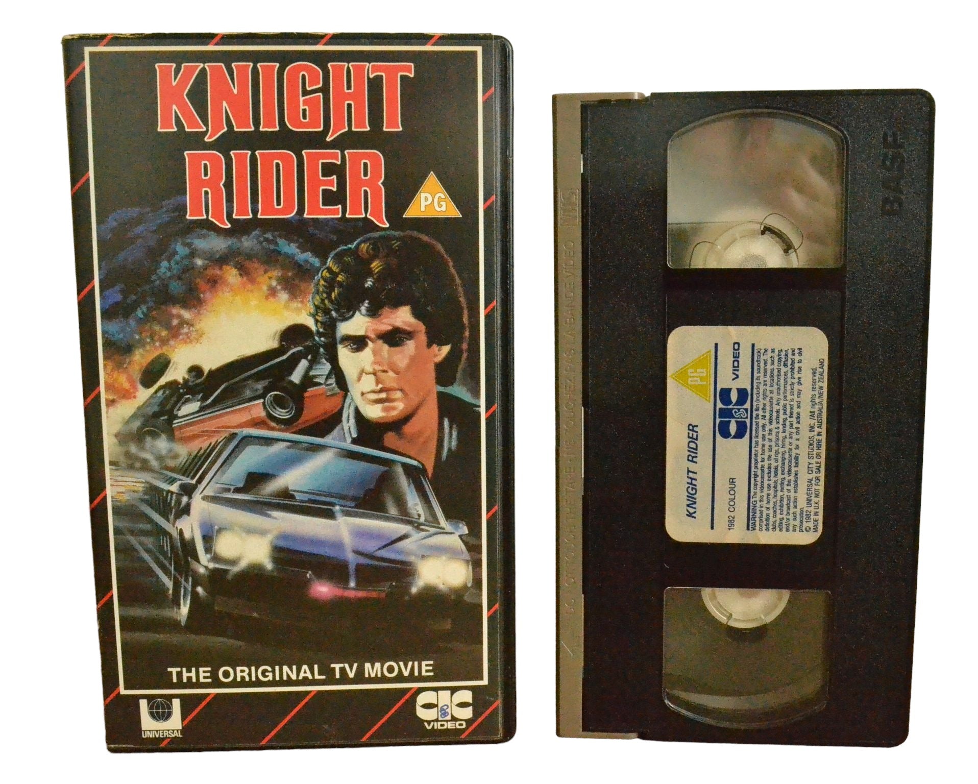 Knight Rider - David Hasselhoff - CIC Video - VHR1163 - Drama - Pal - VHS-