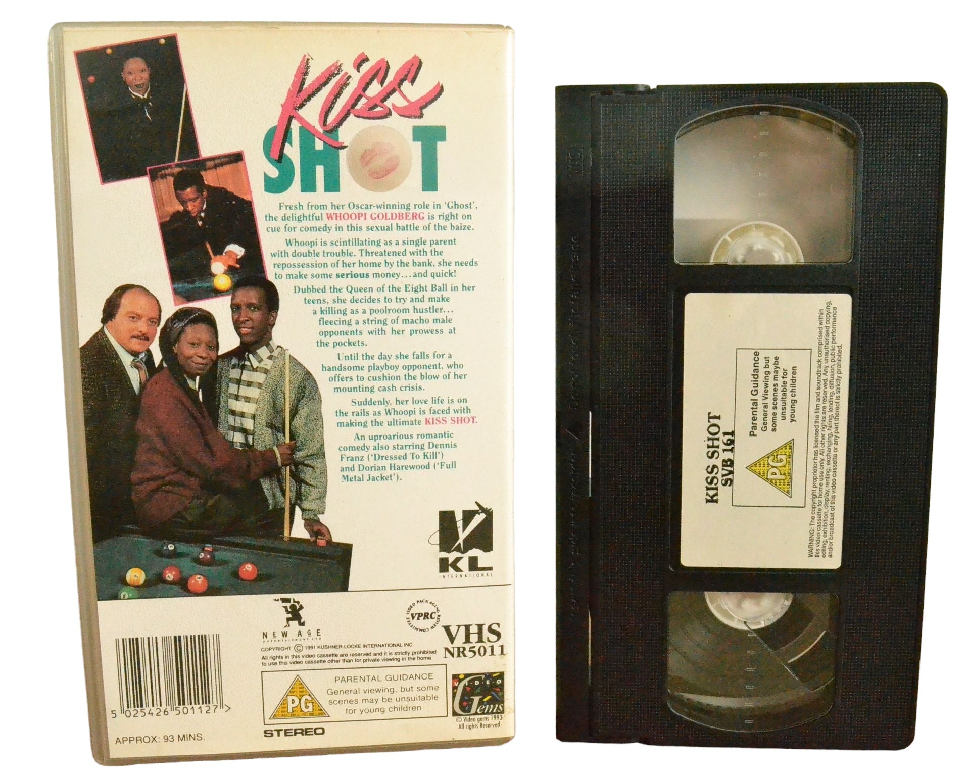 Kiss Shot - Whoopi Goldberg - Video Gems - NR5011 - Drama - Pal - VHS-