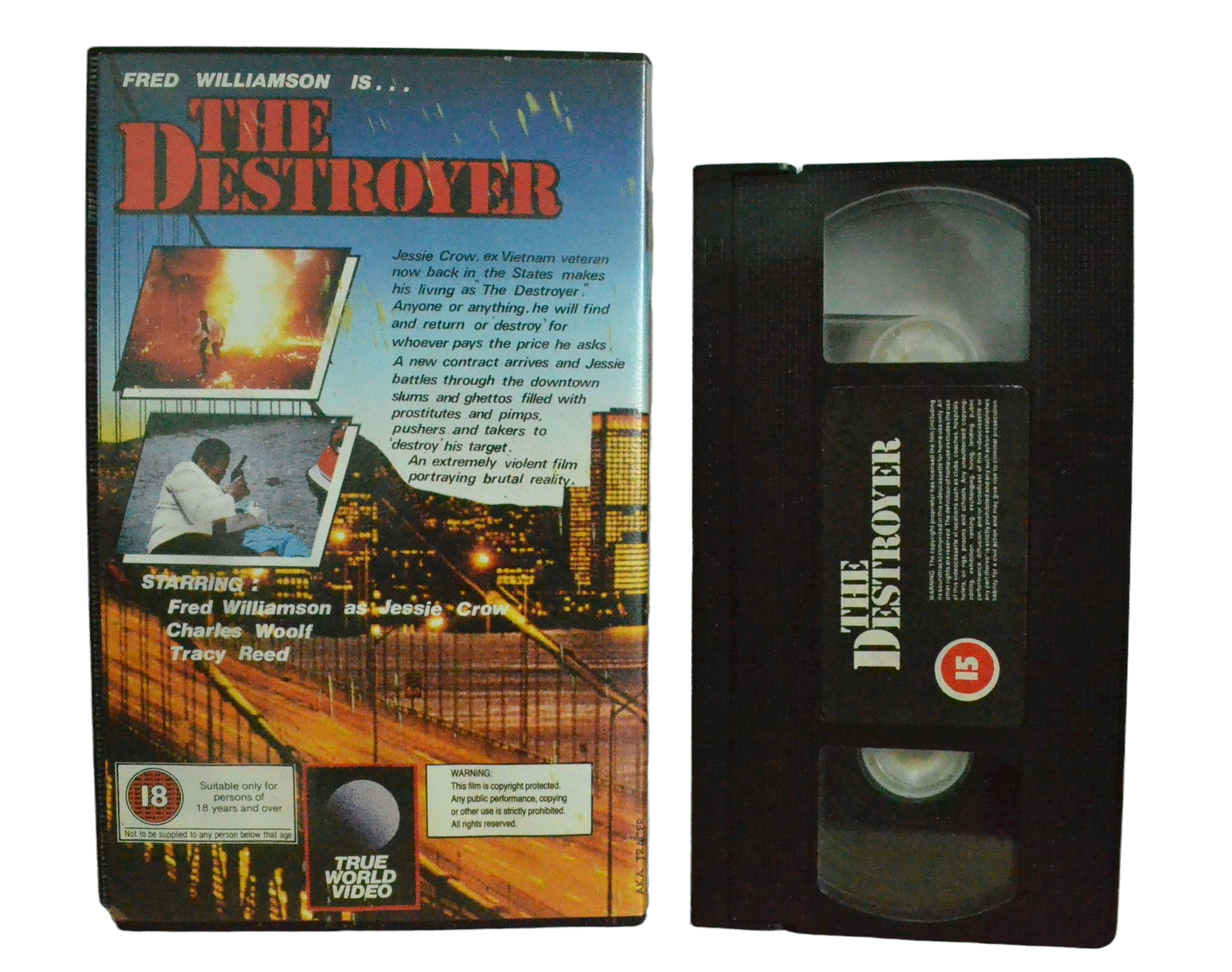 The Destroyer - Fred Williamson - Mirror Releasing - Vintage - Pal VHS-