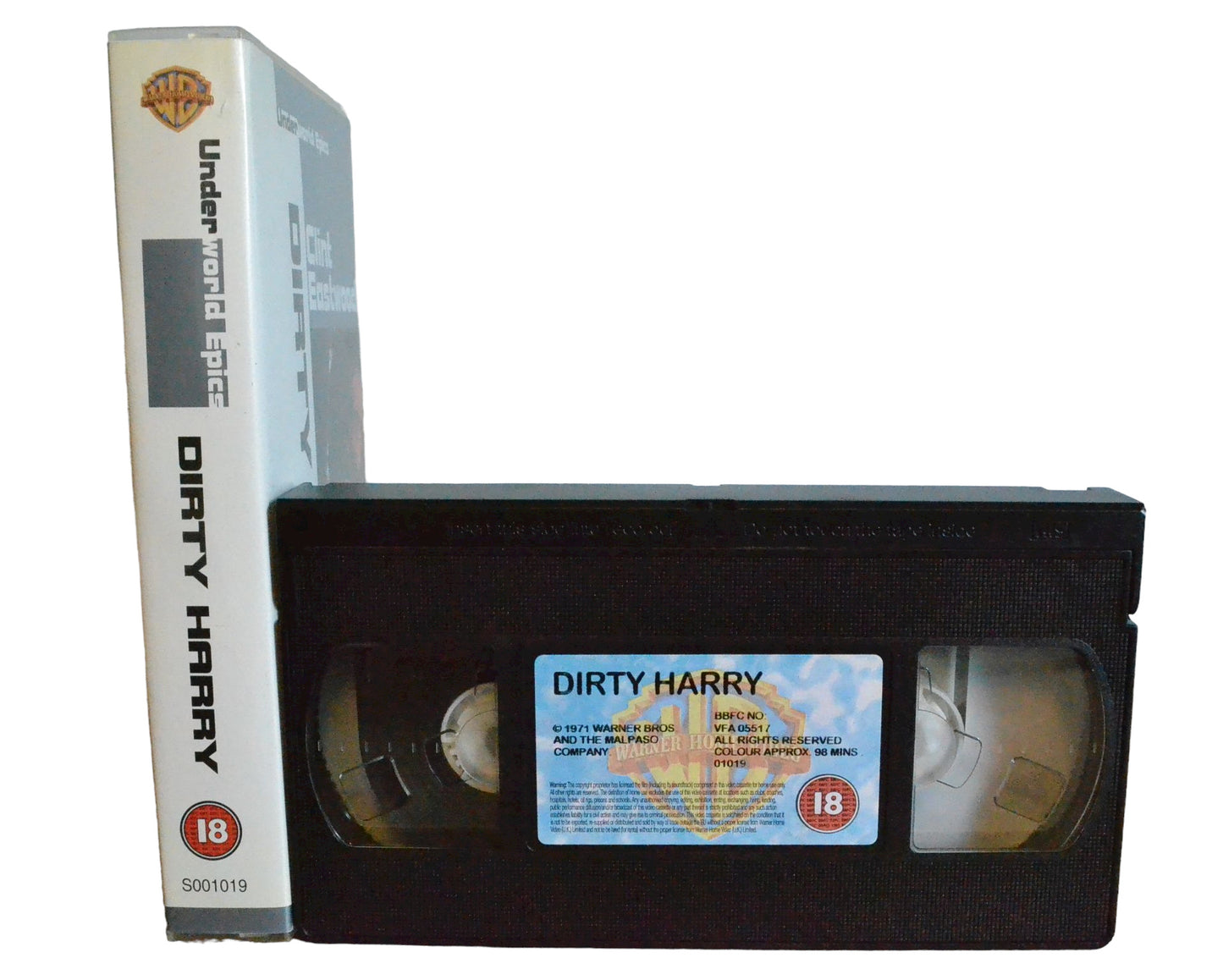 Dirty Harry (Underword Epics) - Clint Eastwood - Warner Home Video - Action - Pal - VHS-