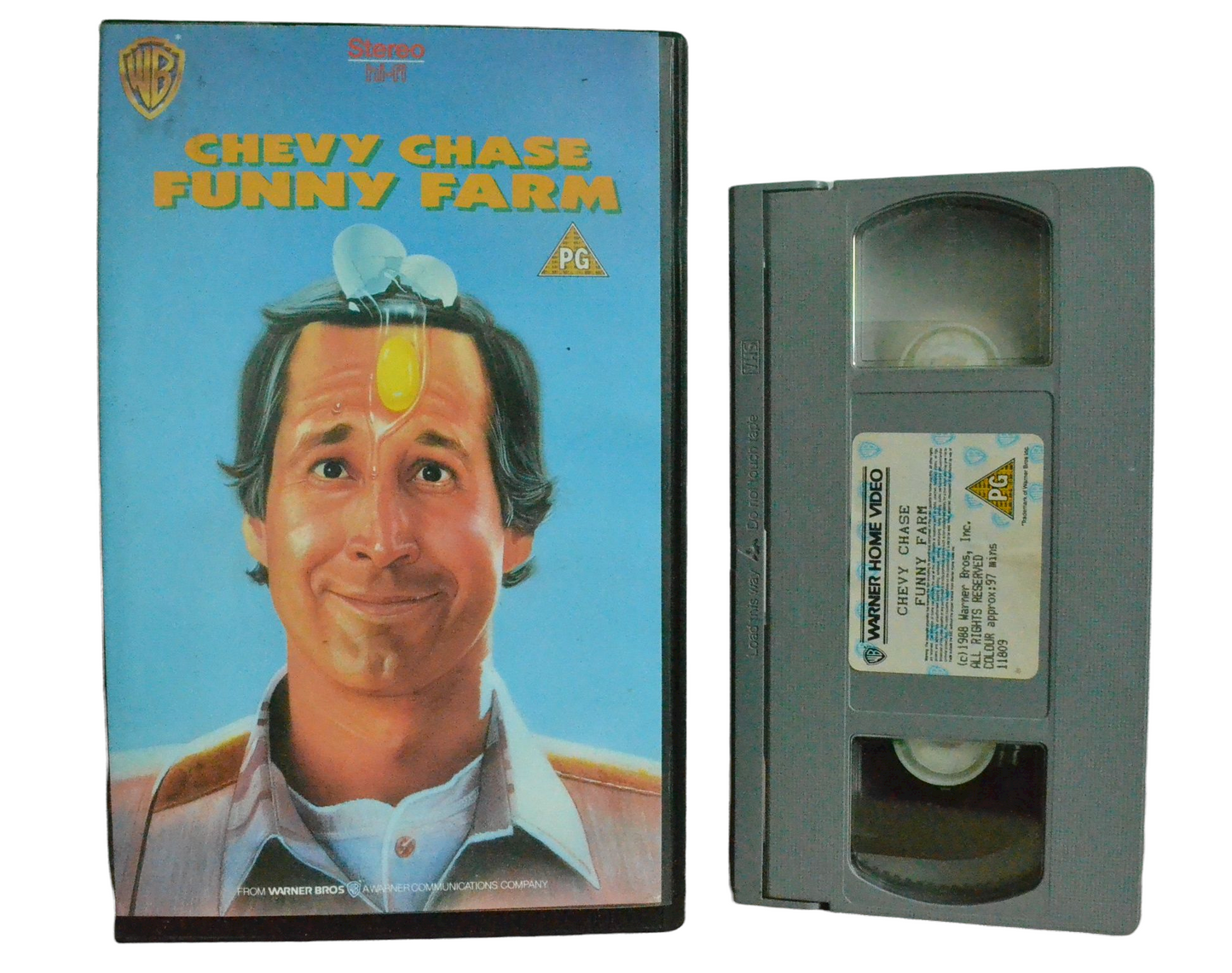 Chevy Chase Funny Farm - George Roy Hill - Warner Home - Vintage - Pal VHS-