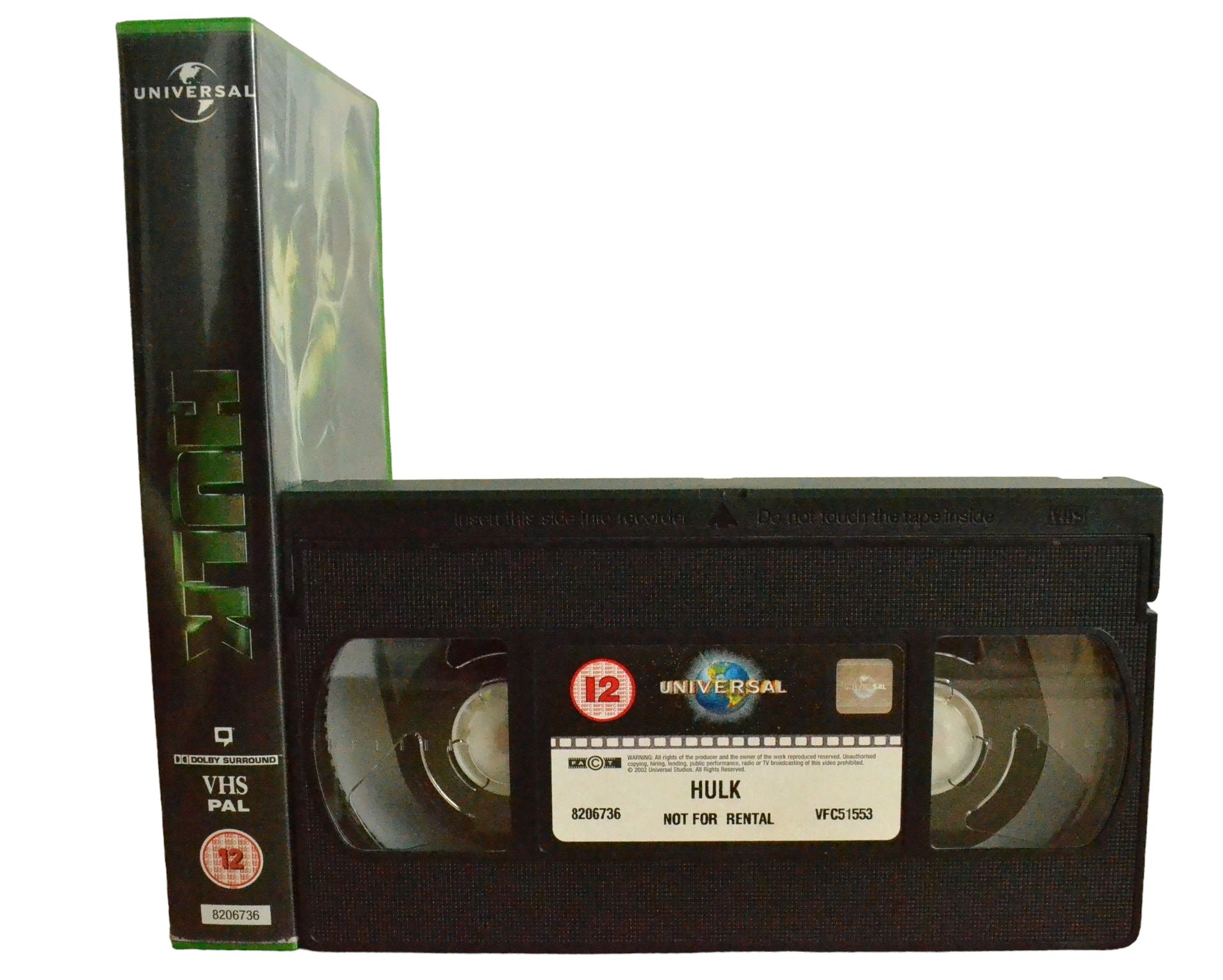 Hulk - Eric Bana - Universal - VFC51553 - Drama - Pal - VHS-