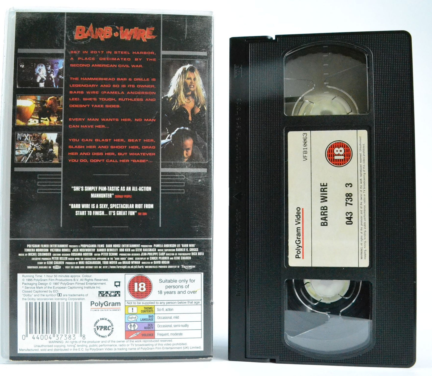 Barb-Wire: Pamela Anderson; [Includes Video Lap Dance] B-Movie Action - VHS-