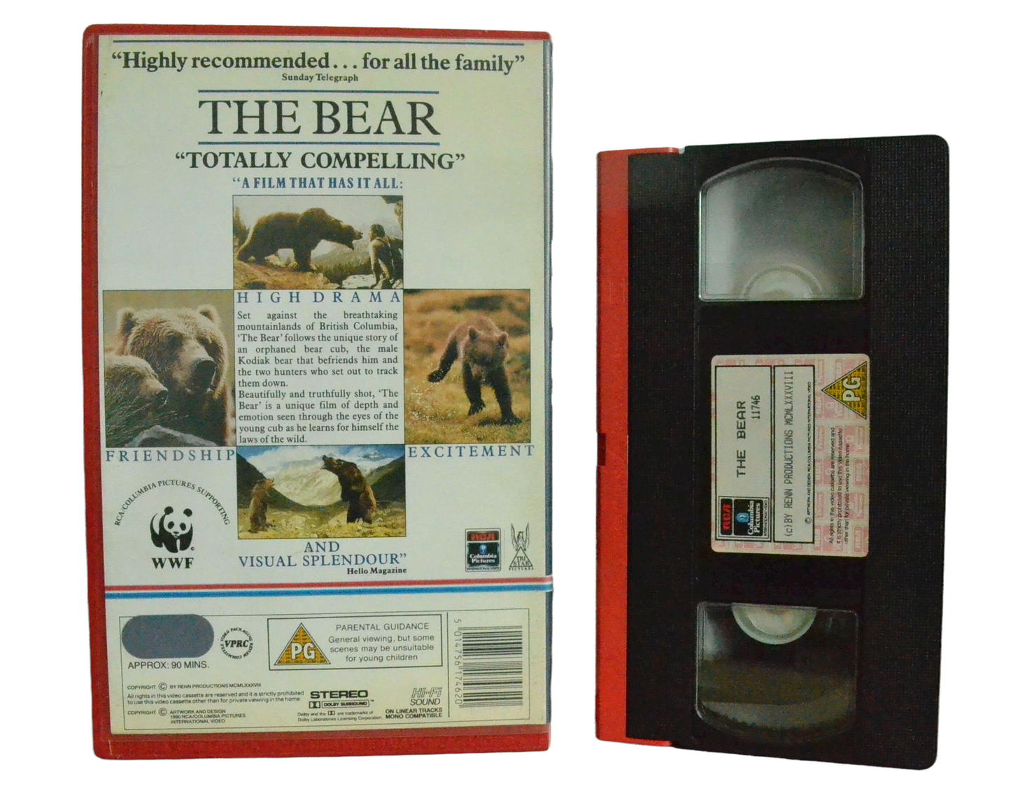 The Bear - Jeremy Allen White - Columbia Pictures - Vintage - Pal VHS-