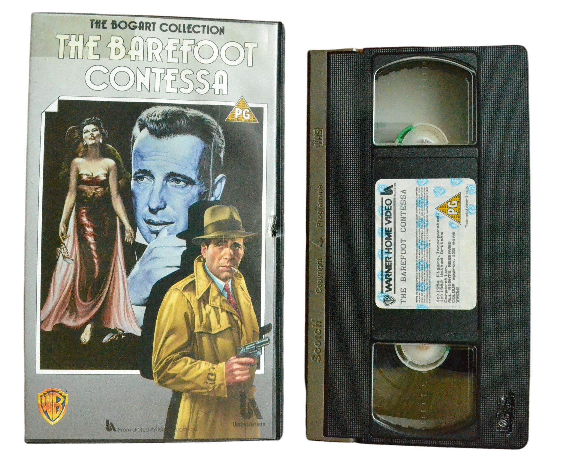 The Barefoot Contessa - Humphrey Bogart - Warner Home Video - Vintage - Pal VHS-