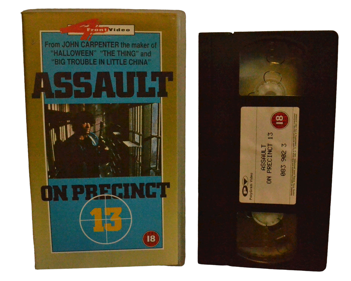 Assault On Precinct 13 - Austin Stoker - 4 Front Video - Action - Pal - VHS-