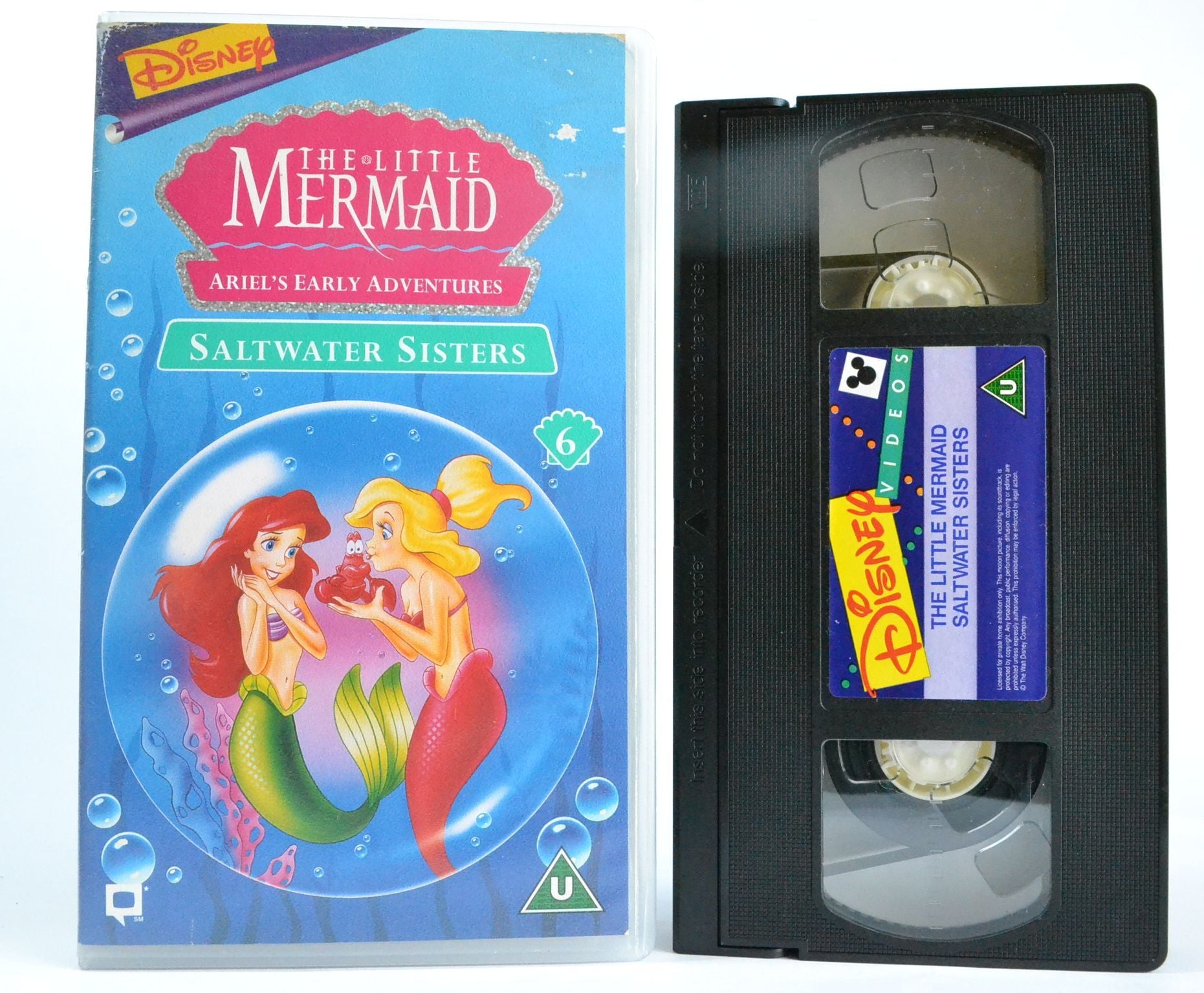 The Little Mermaid Vol.6: Saltwater Sisters - Disney Princess Animation - Pal - VHS-