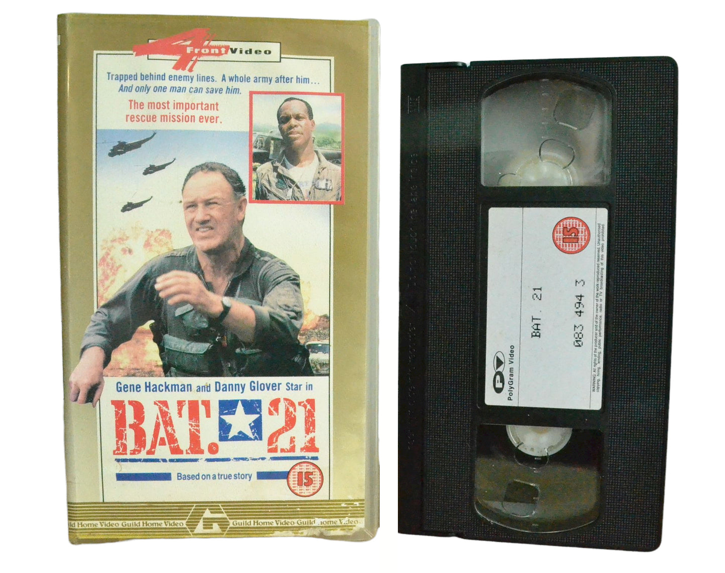 BAT. 21 (Based On A True Story) - Jerry Reed - 4Front Video - Vintage - Pal VHS-