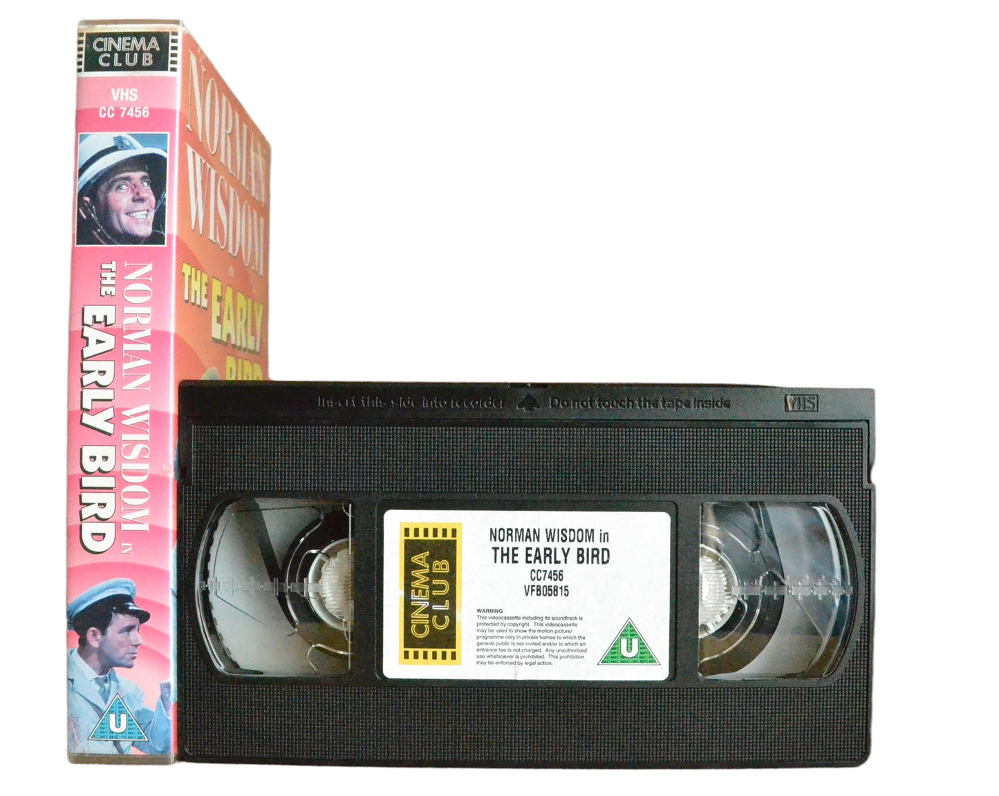 In The Early Bird - Norman Wisdom - Cinema Club - Vintage - Pal VHS-