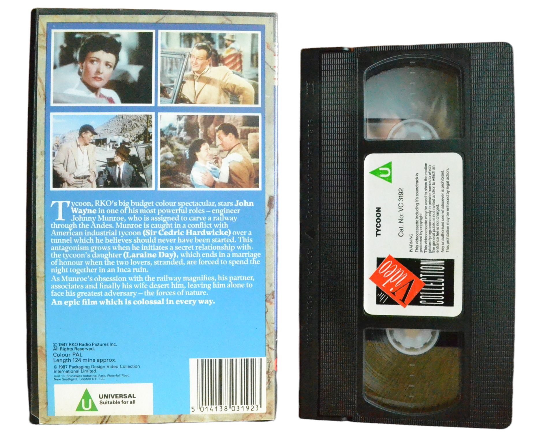 Tycoon - John Wayne - The Video Collection - Vintage - Pal VHS-