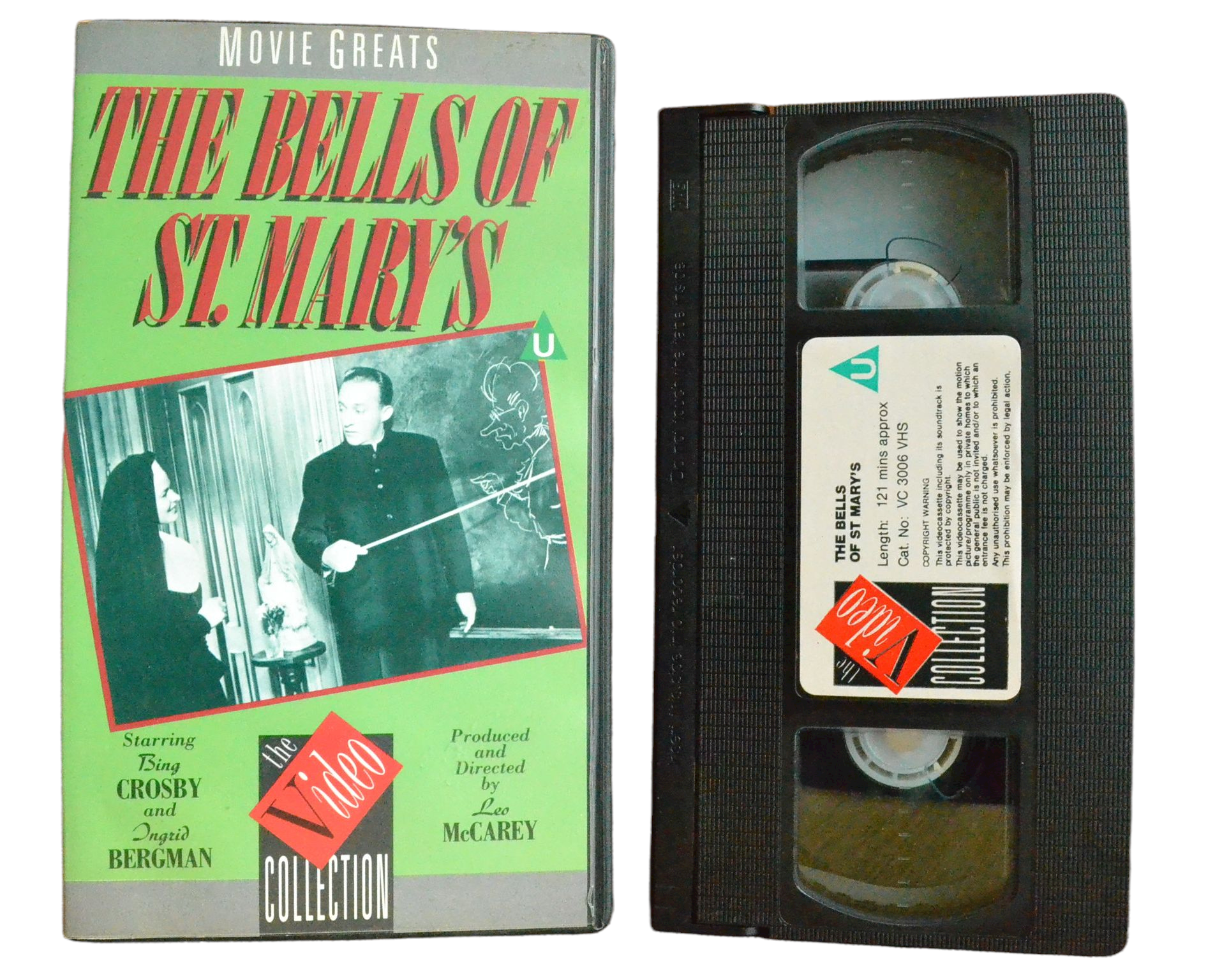 The Bells of St. Mary's - Bing Crosby - The Video Collection - Vintage - Pal VHS-