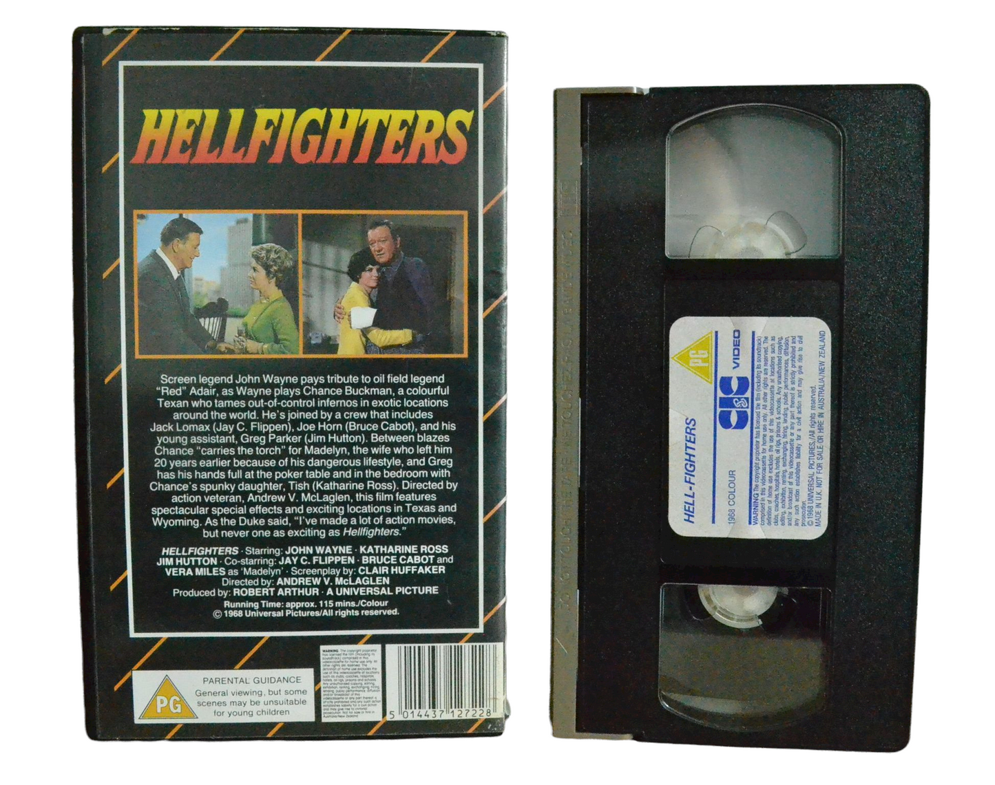 Hellfighters - John Wayne - Universal Picture - Vintage - Pal VHS-