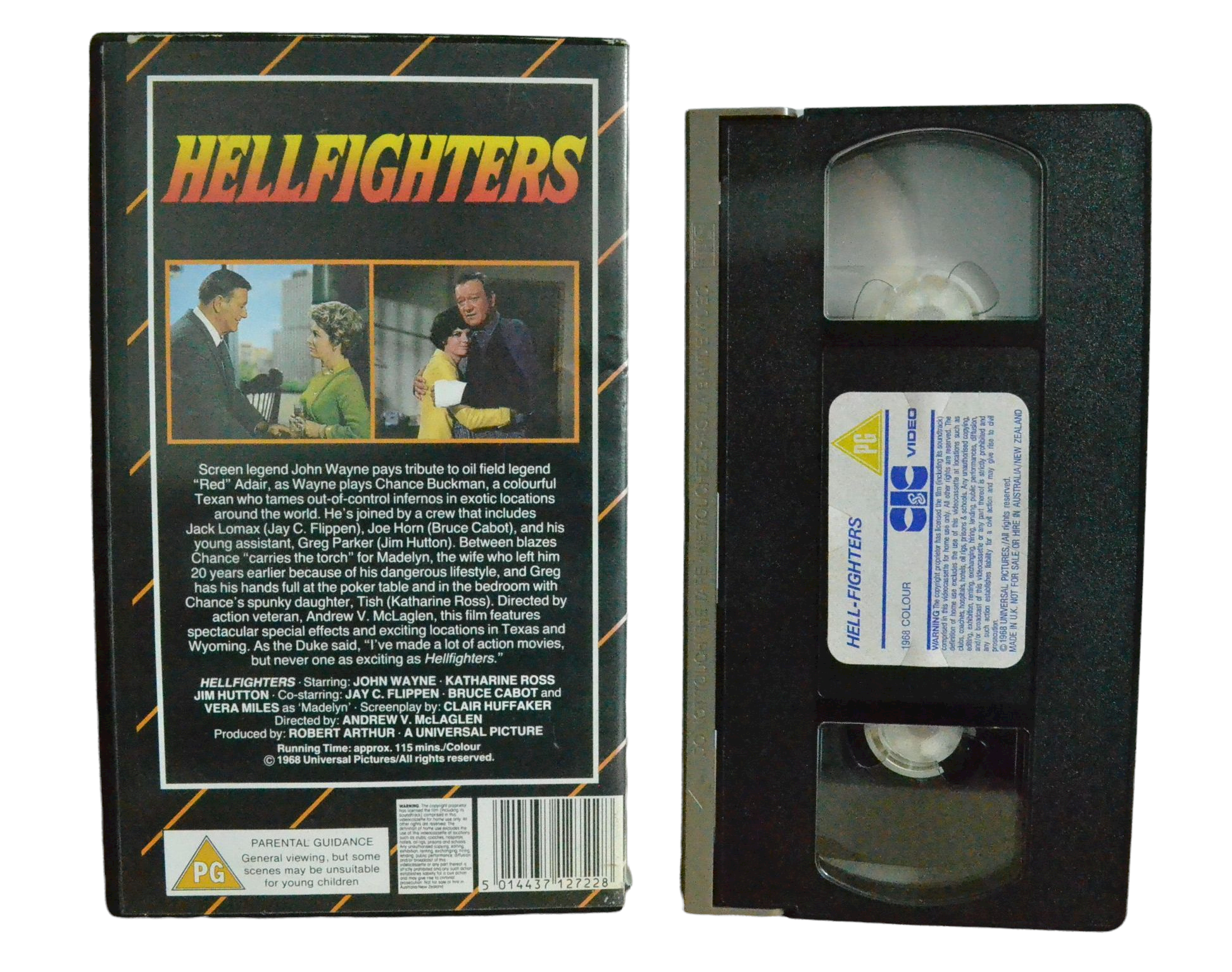 Hellfighters - John Wayne - Universal Picture - Vintage - Pal VHS-