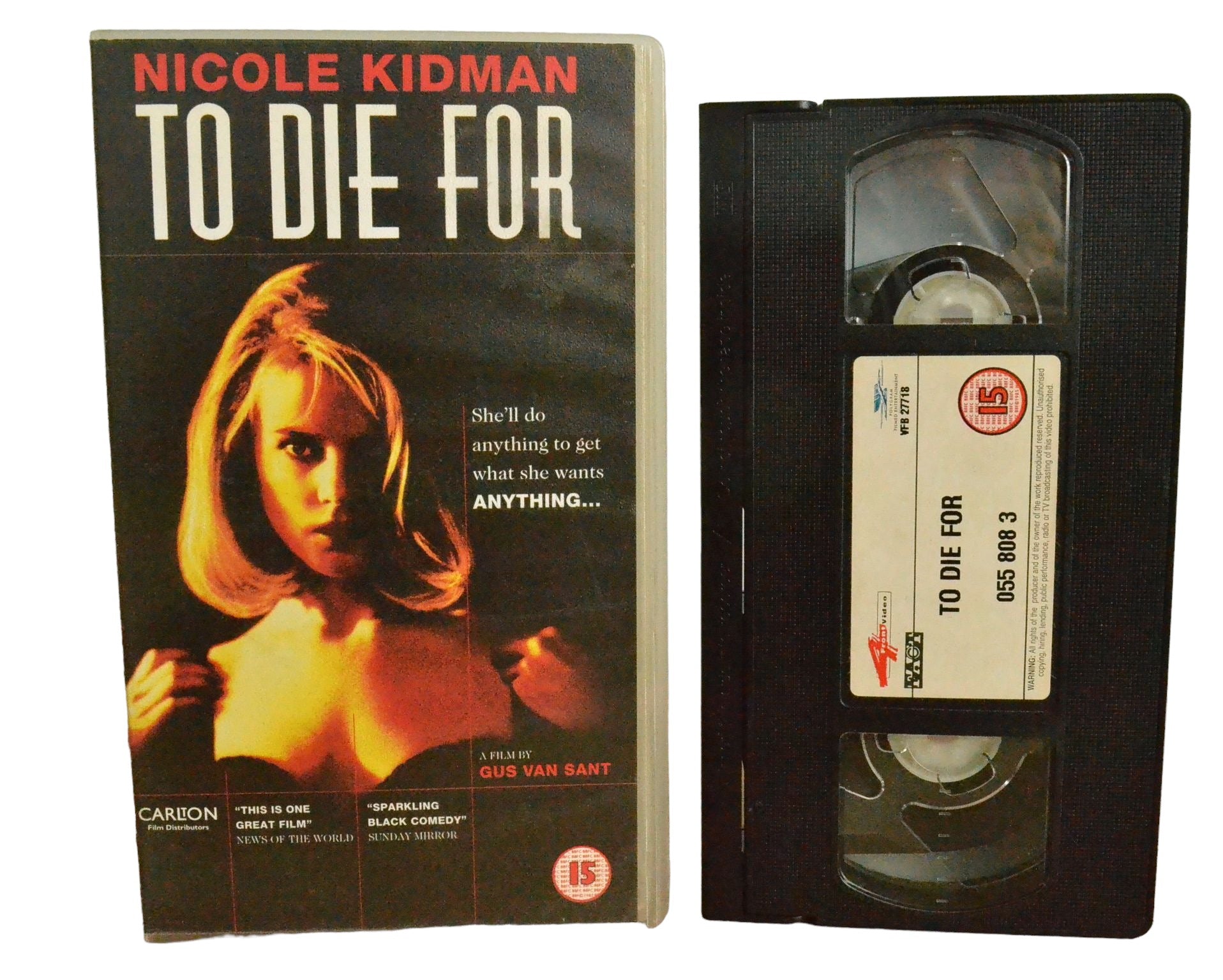 To Die For - Nicole Kidman - Front Video - VFB27718 - Drama - Pal - VHS-