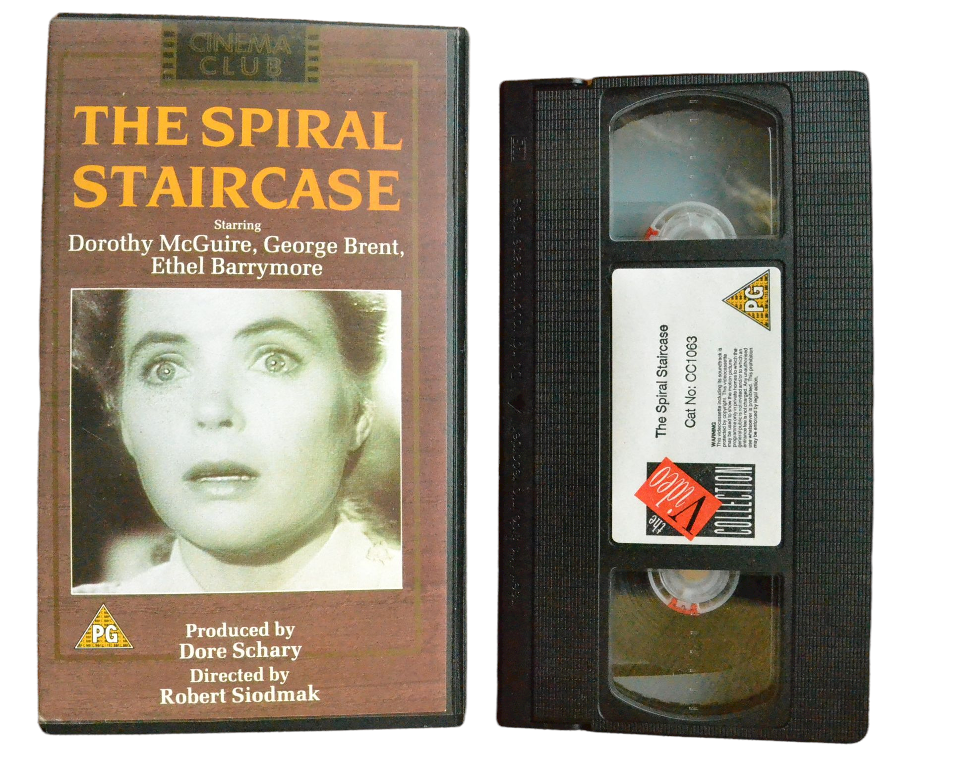 The Spiral Staircase - Dorothy McGuire - The Video Collection - Vintage - Pal VHS-