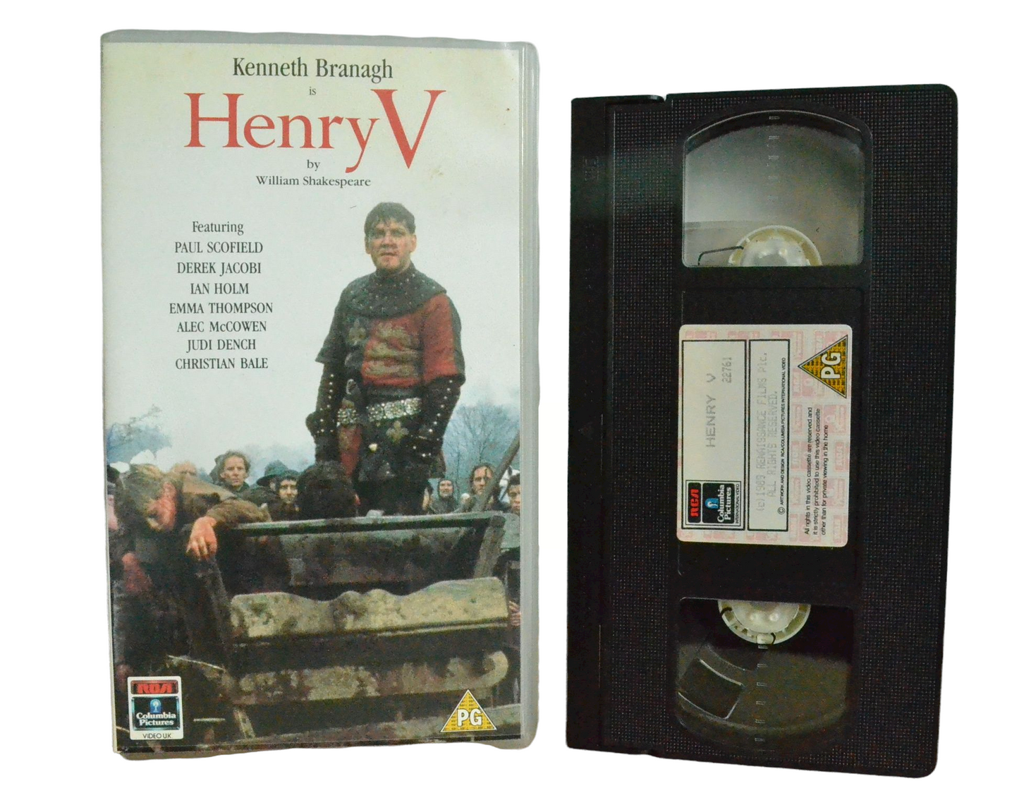 Henry V - Kenneth Branagh - Video Collection - Vintage - Pal VHS-