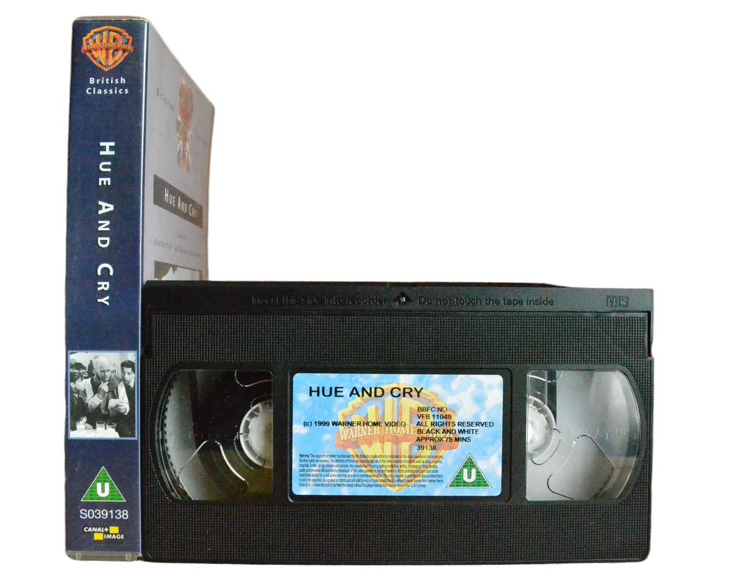 Hue And Cry - Alastair Sim - Warner Home Video - Vintage - Pal VHS-