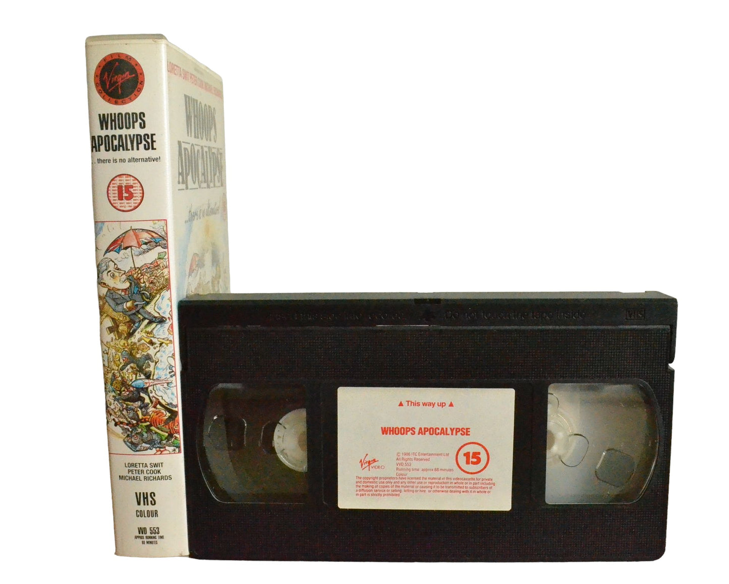 Whoops Apocalypse - Stuart Saunders - Virgin Video - VVD553 - Comedy - Pal - VHS-