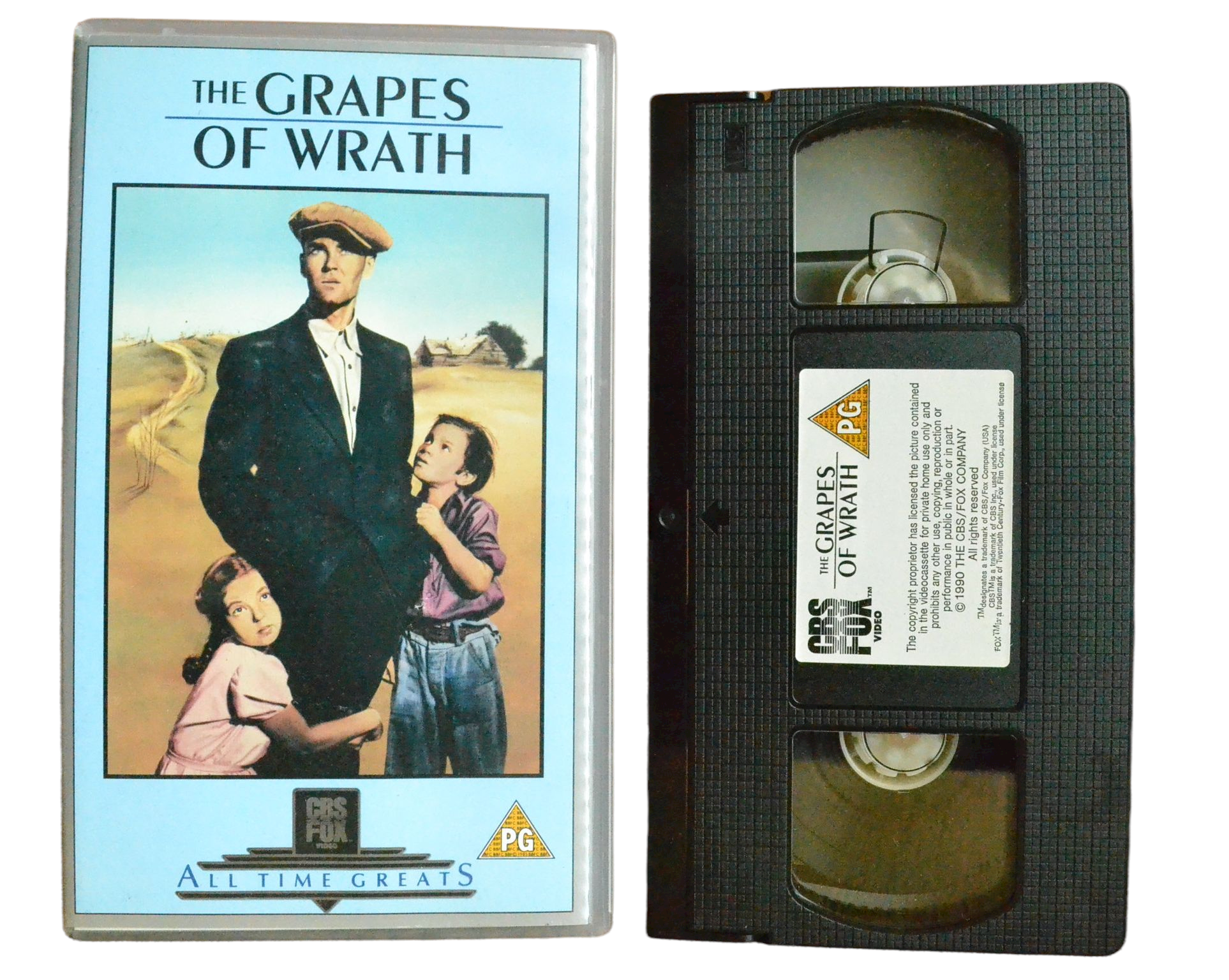 The Grapes Of Wrath - Gordon MacRae - CBS FOX - Vintage - Pal VHS-