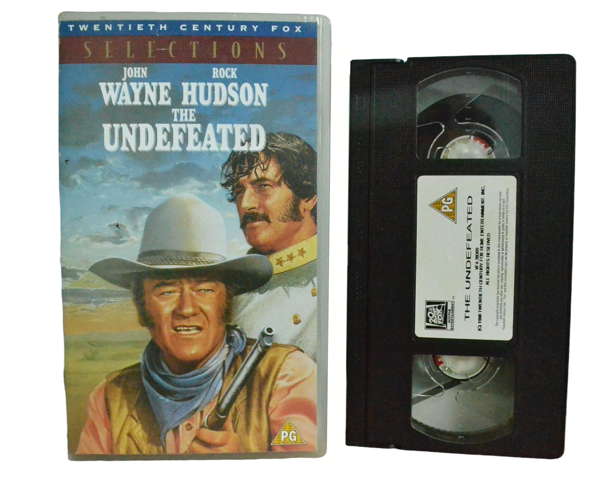 Undefeated - John Wayne - 20th Century Studio - Vintage - Pal VHS-