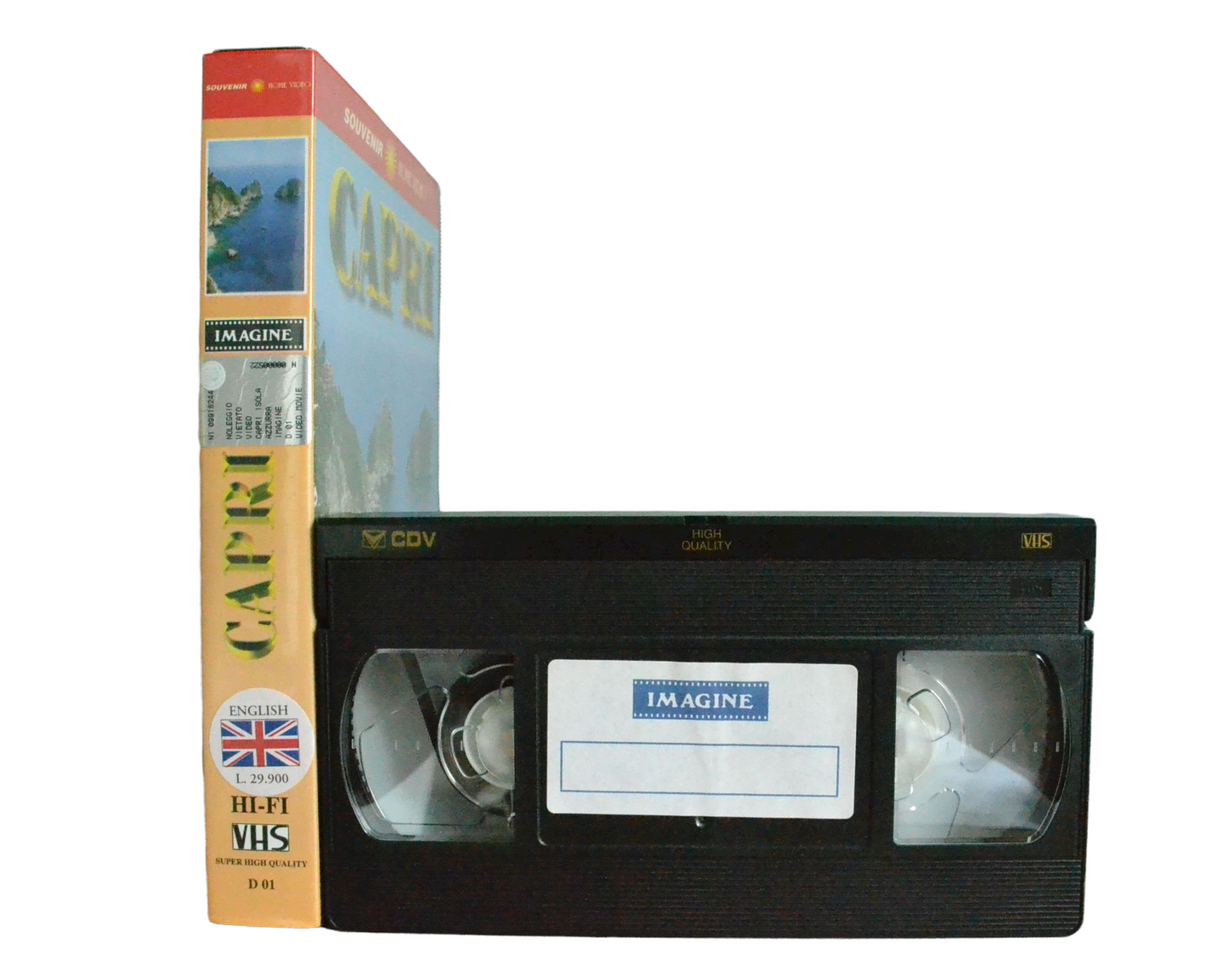 Capri - Pino Frattasi - Souvenir Home Video - Vintage - Pal VHS-