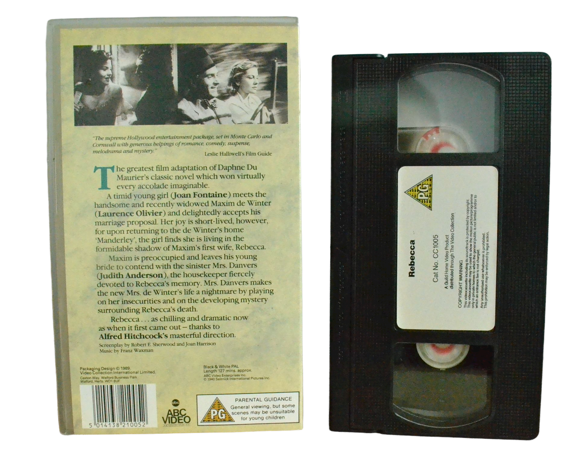 Rebecca - Laurence Olivier - The Video Collection - Vintage - Pal VHS-