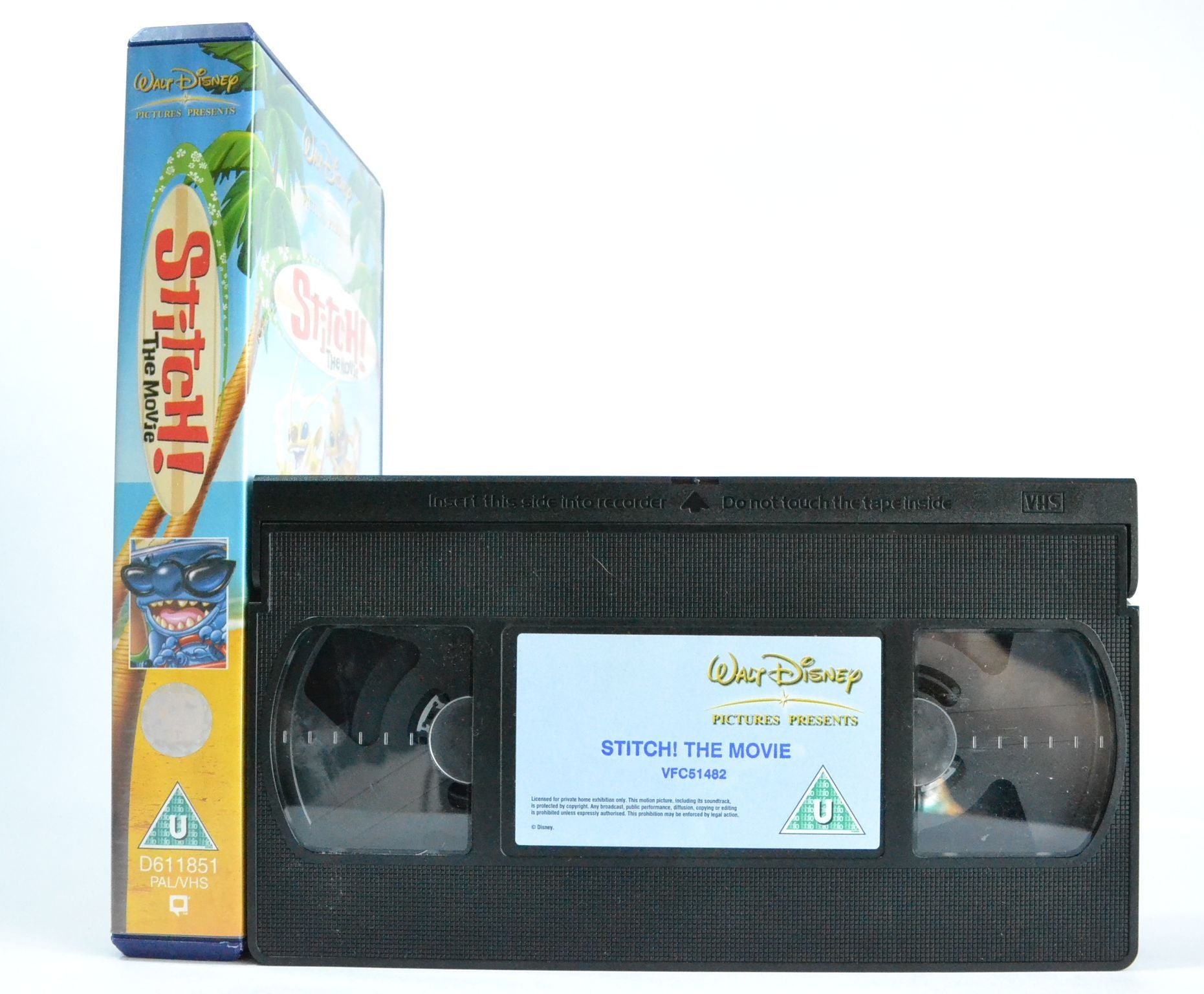 Stitch The Movie (2003 Sequel): Disney - Hawaii Scifi - Animation Comedy - VHS-