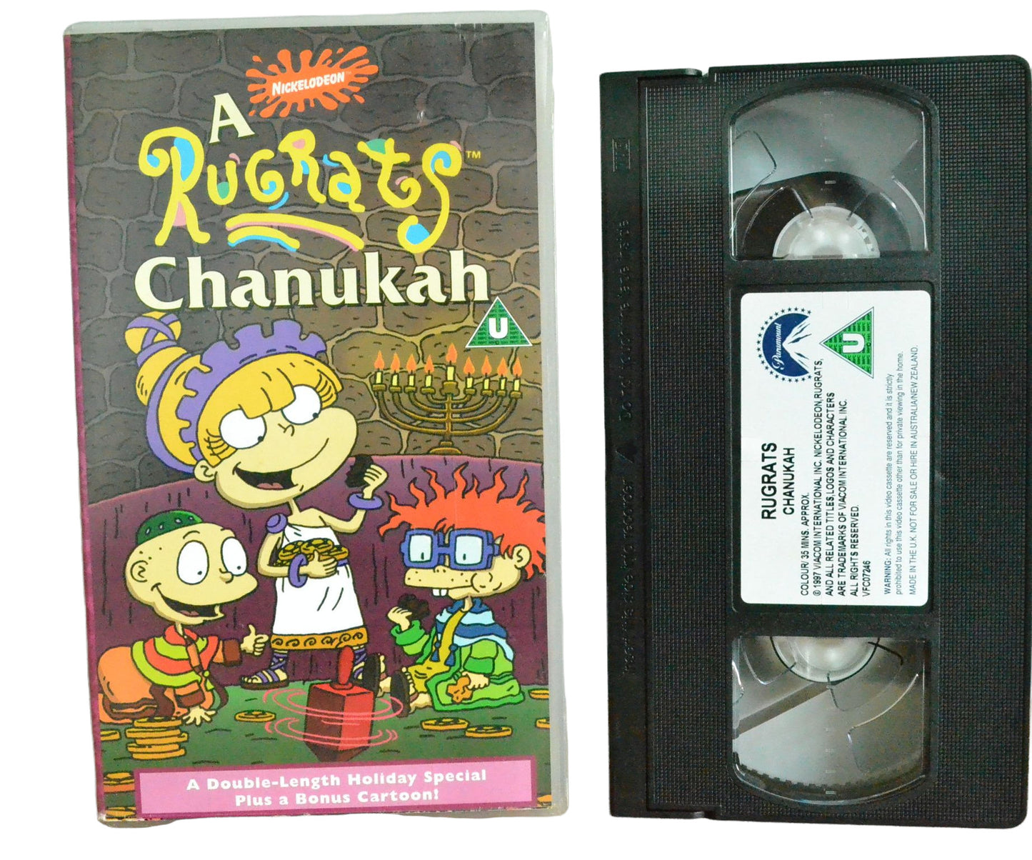 Nickelodeon A Rugrats: Chanukah - Paramount - Children's - Pal VHS-