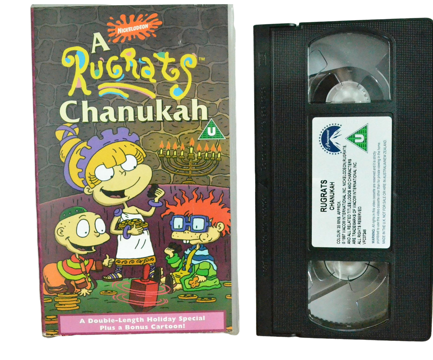 Nickelodeon A Rugrats: Chanukah - Paramount - Children's - Pal VHS-