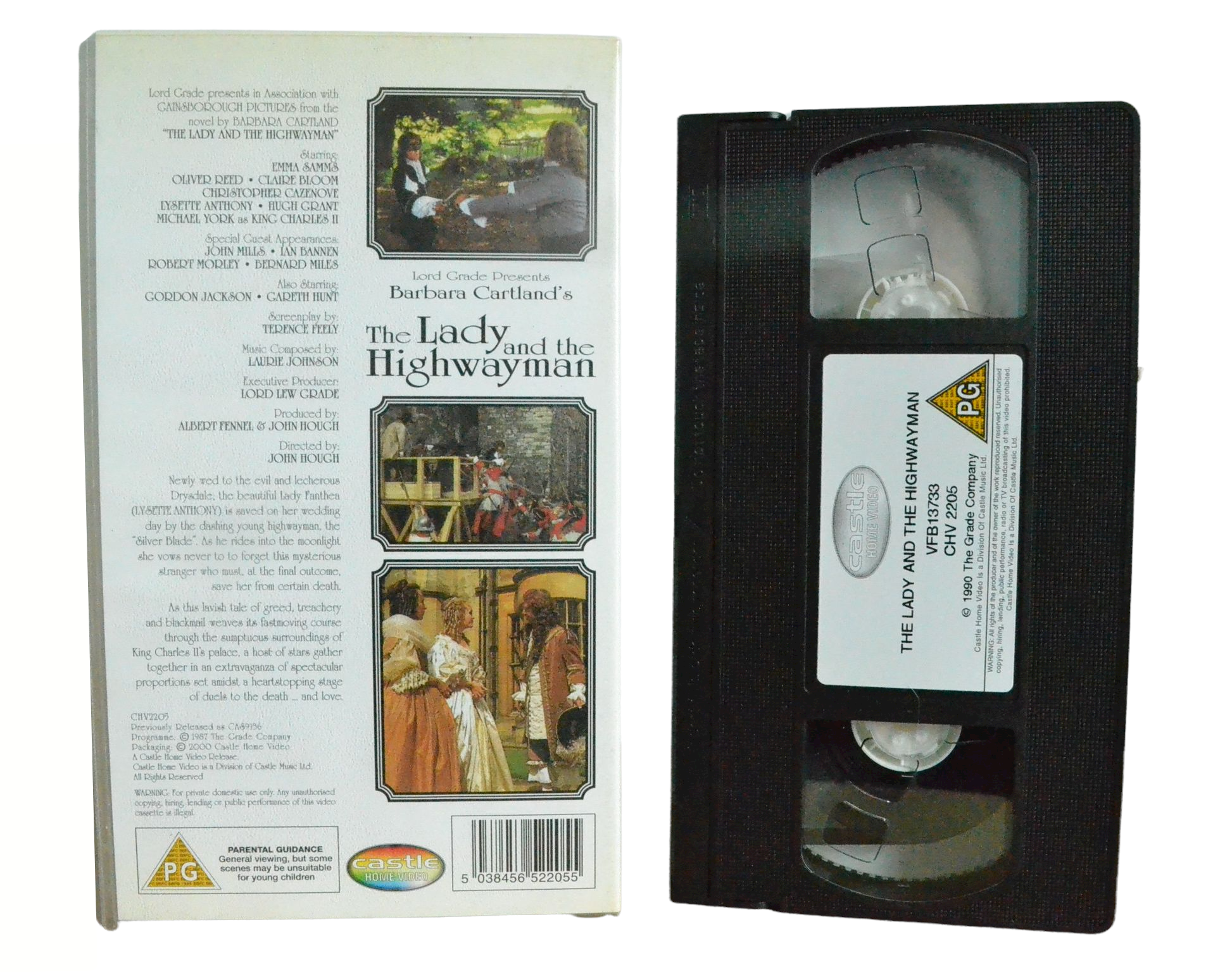 The Lady And The Highwayman - Emma Samms - Castle Home Video - Vintage - Pal VHS-