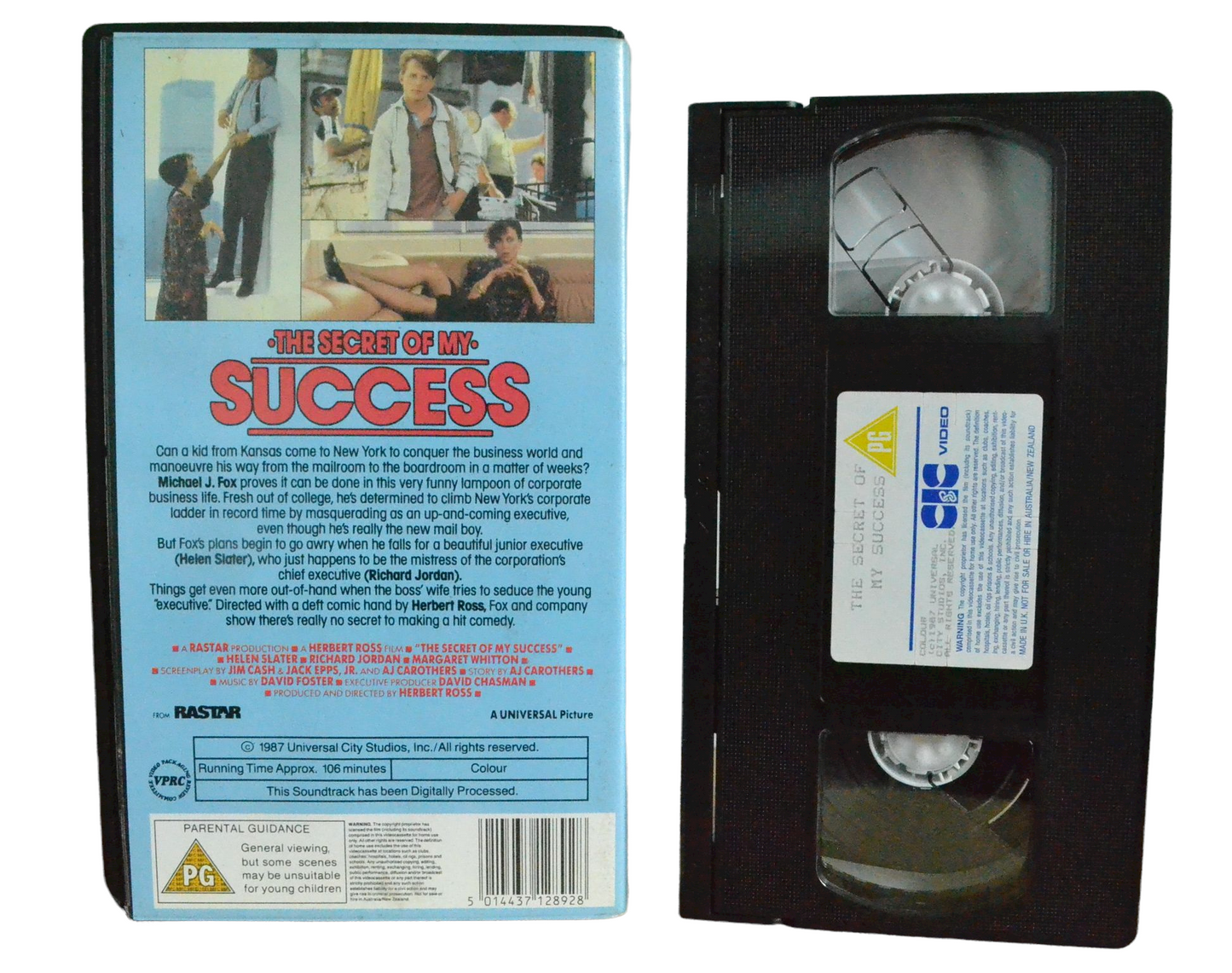 The Secret Of My Success - Michael J. Fox - CIC Video - Vintage - Pal VHS-