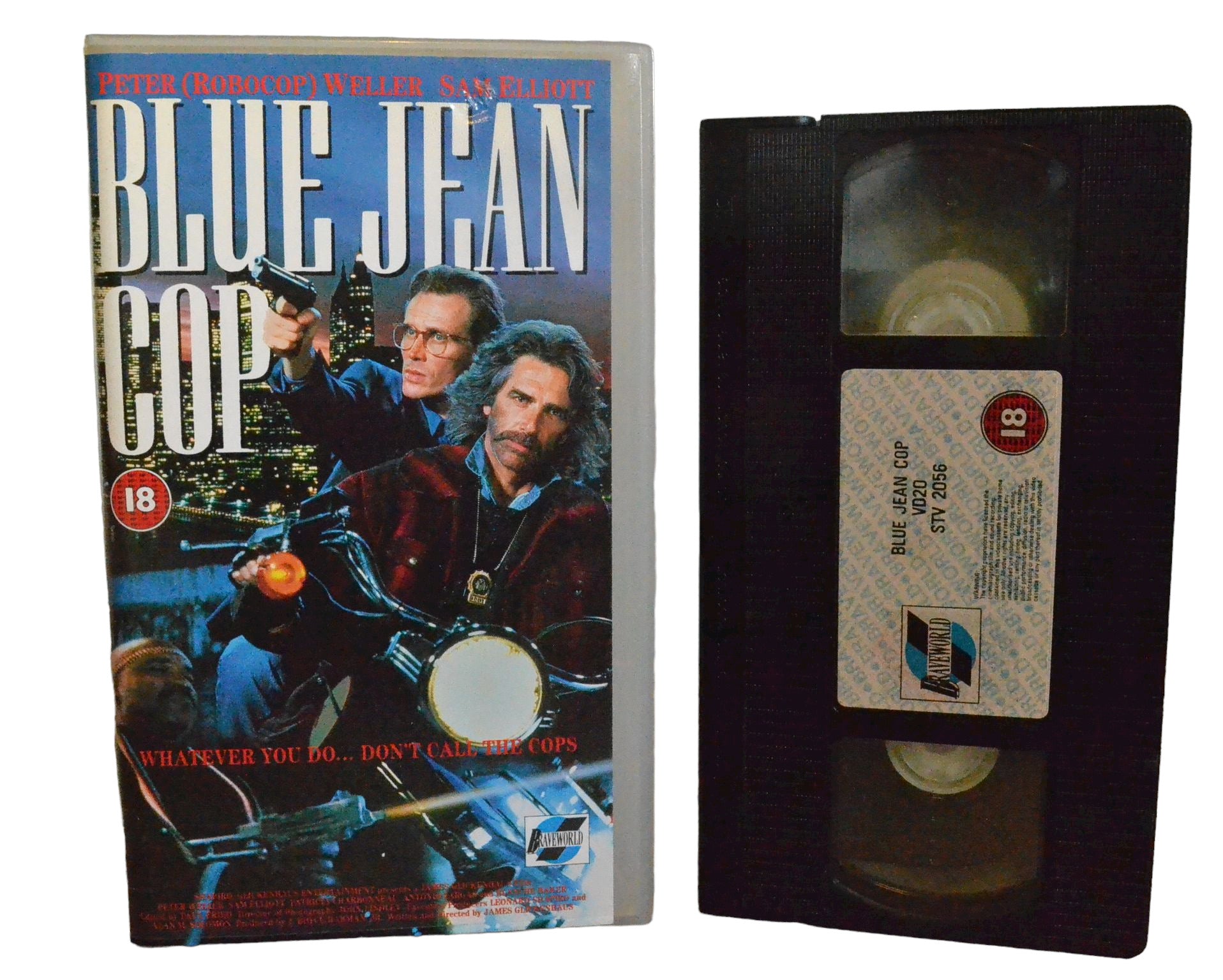 Blue Jean Cop - Peter Weller - Brave World - Action - Pal - VHS-