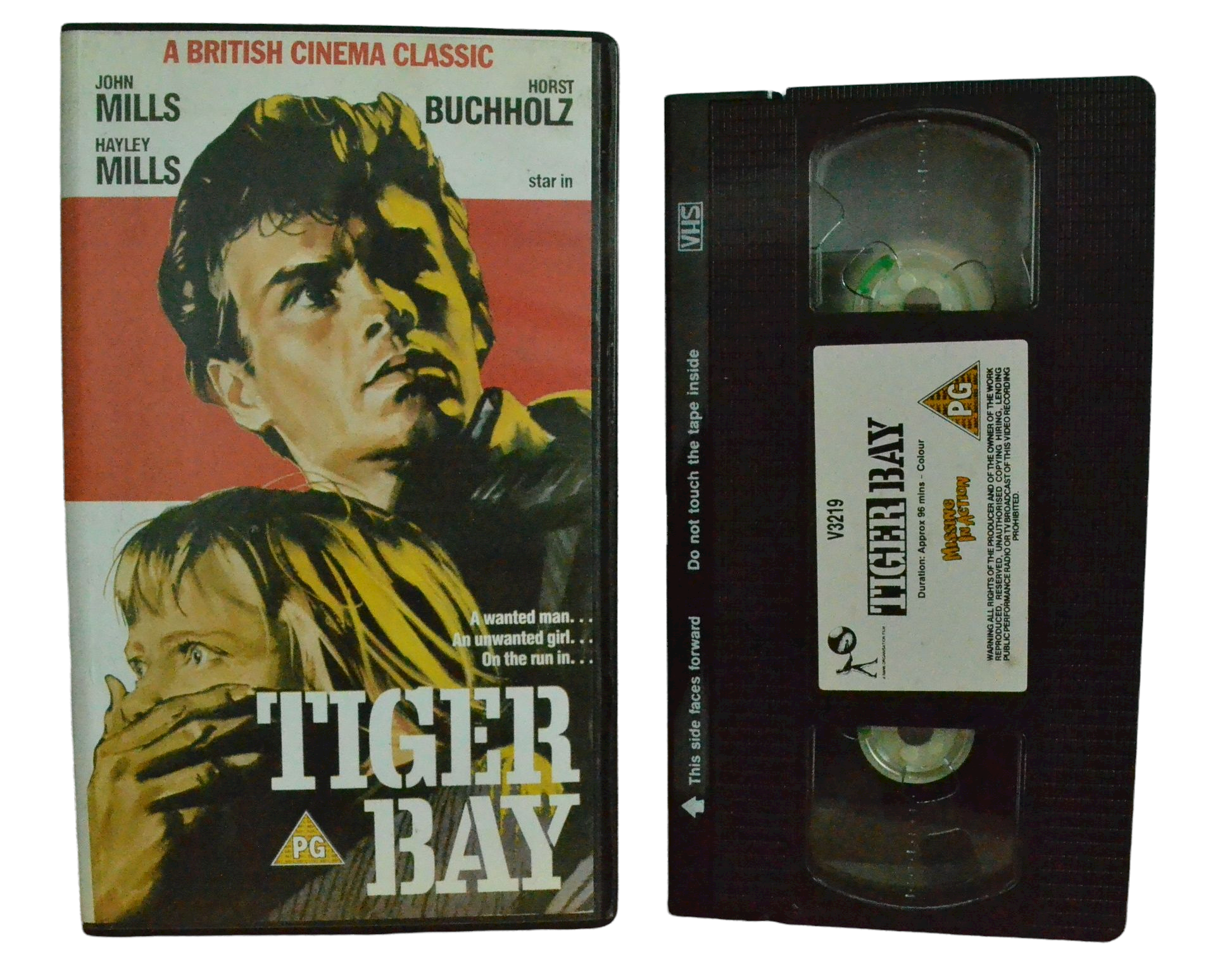 Tiger Bay - John Mills - A Rank Organisation Film - Vintage - Pal VHS-