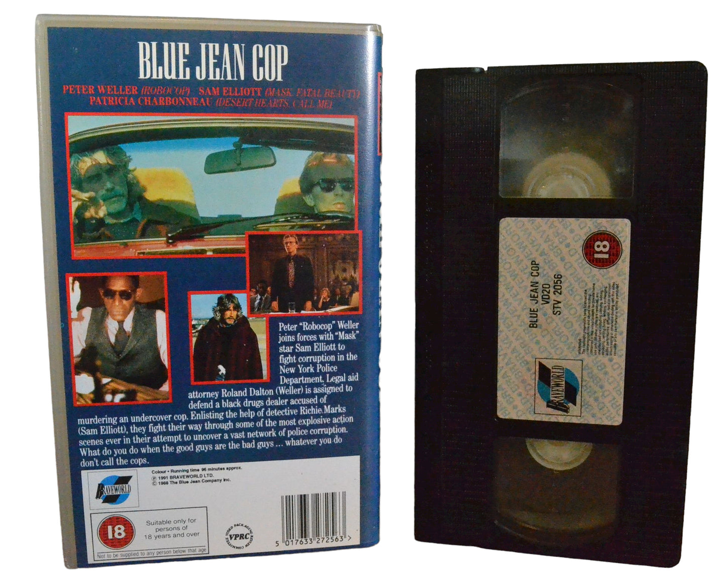 Blue Jean Cop - Peter Weller - Brave World - Action - Pal - VHS-