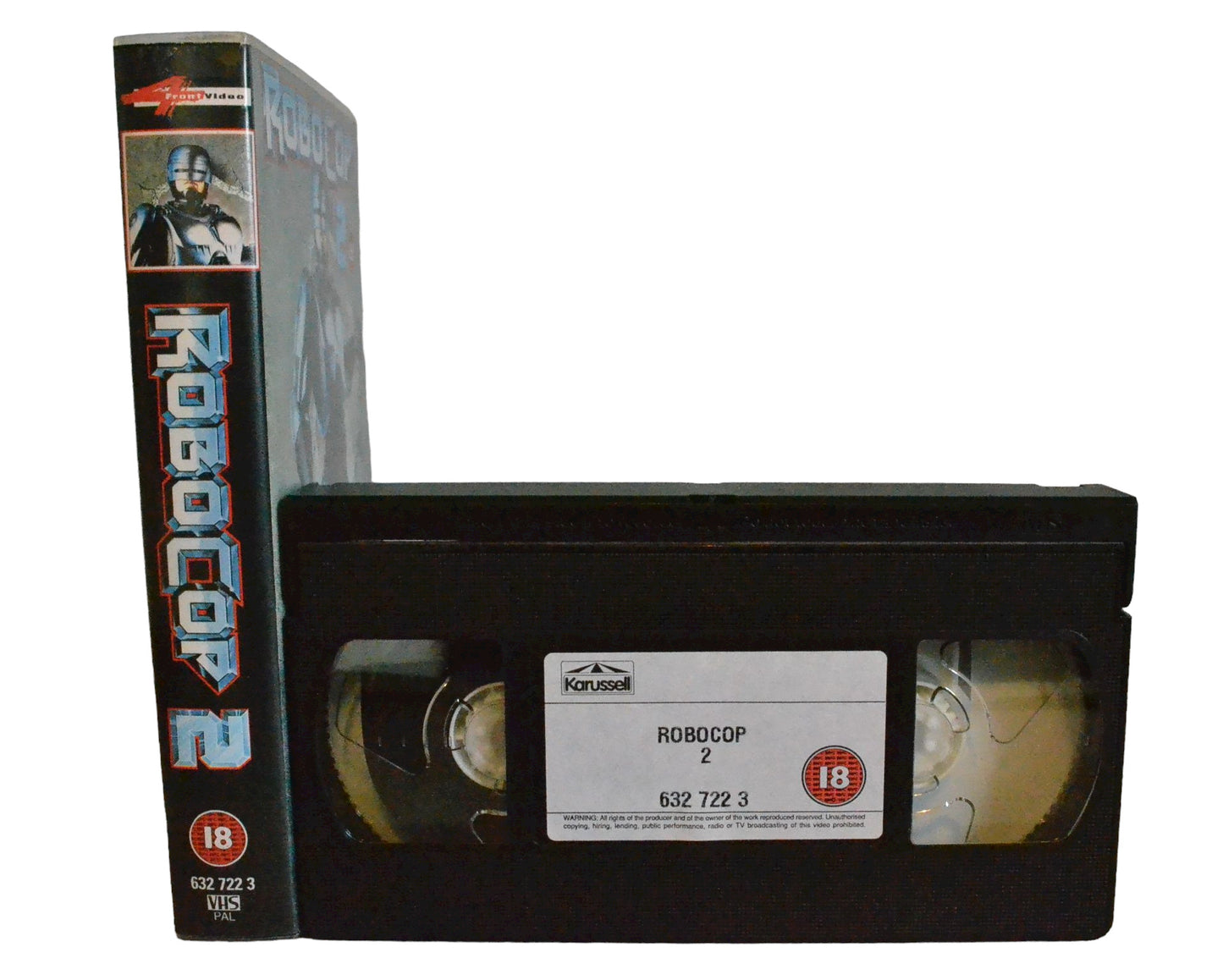 Robocop 2 - Peter Weller - 4 Front Video - Action - Pal - VHS-