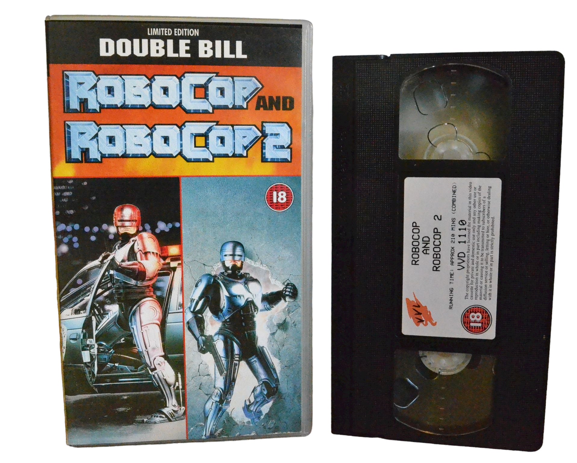 Robocop And Robocop 2 - Peter Weller - VVL - Action - Pal - VHS-