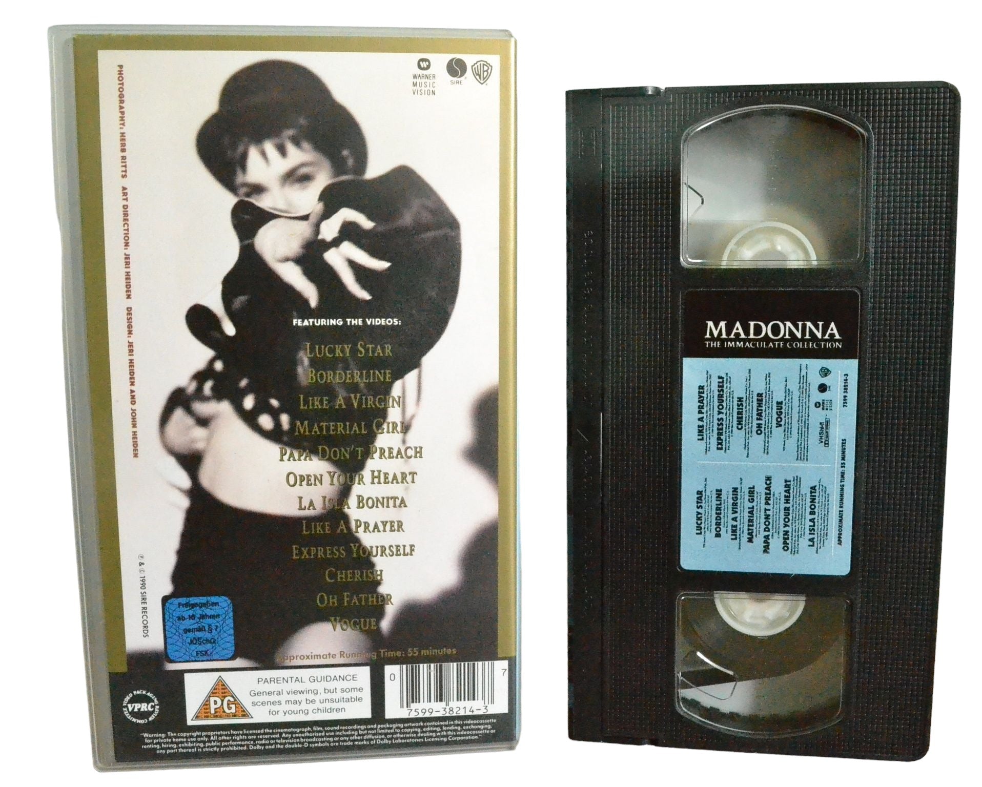 Madonna : The Immaculate Collection - Madonna - Warner Music Video - 7599382143 - Drama - Pal - VHS-